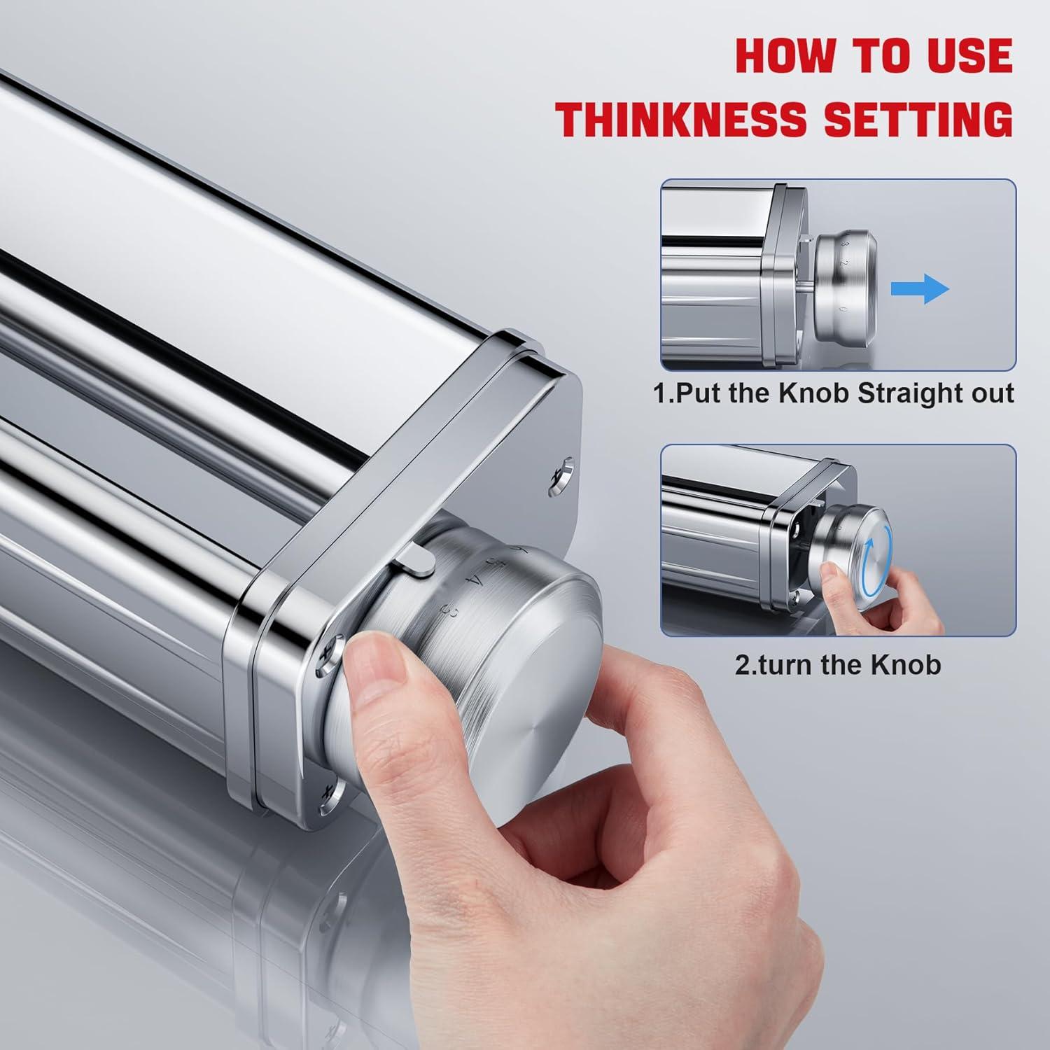 Juego de Accesorios para Pasta GuanQiao para KitchenAid 3 Piezas