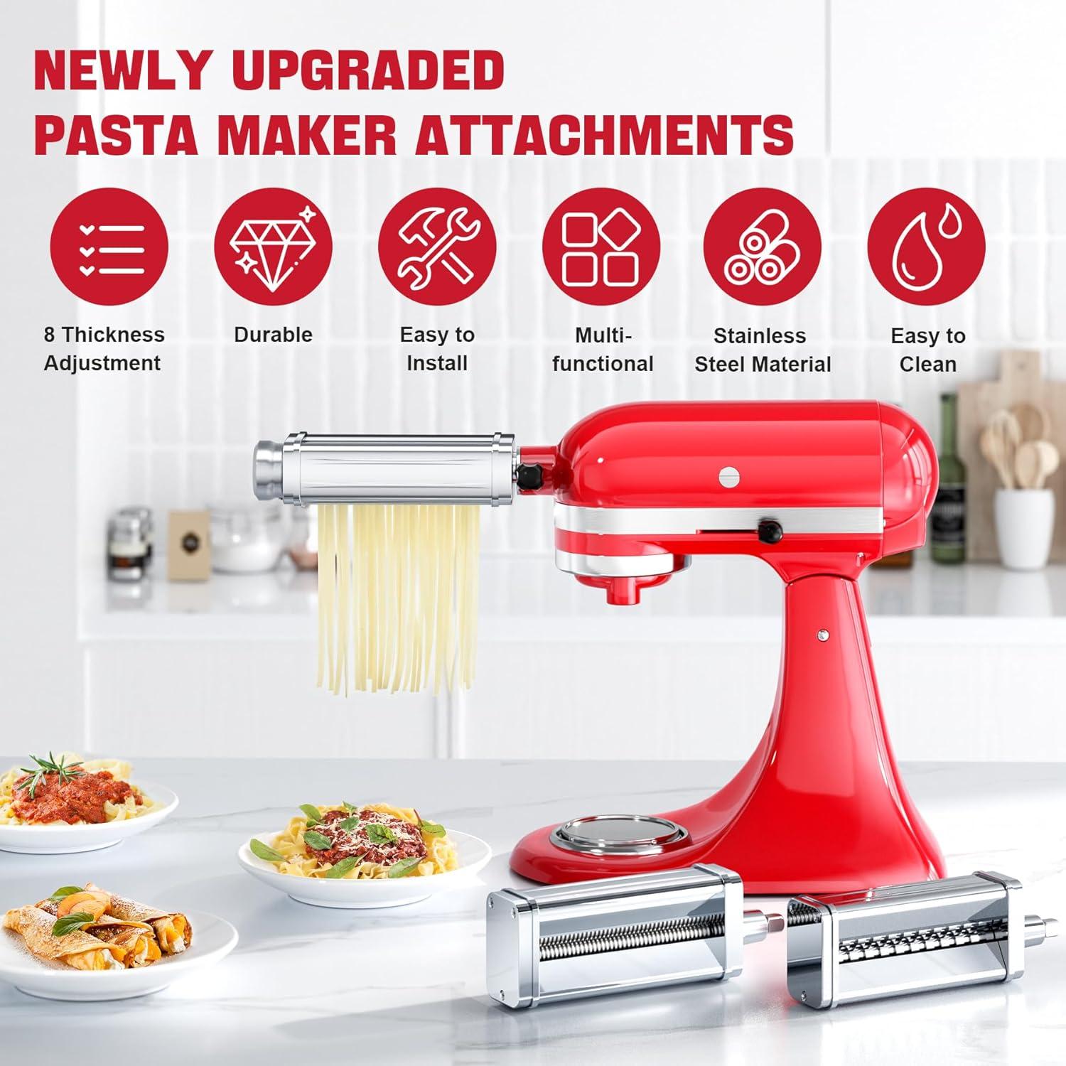 Juego de Accesorios para Pasta GuanQiao para KitchenAid 3 Piezas