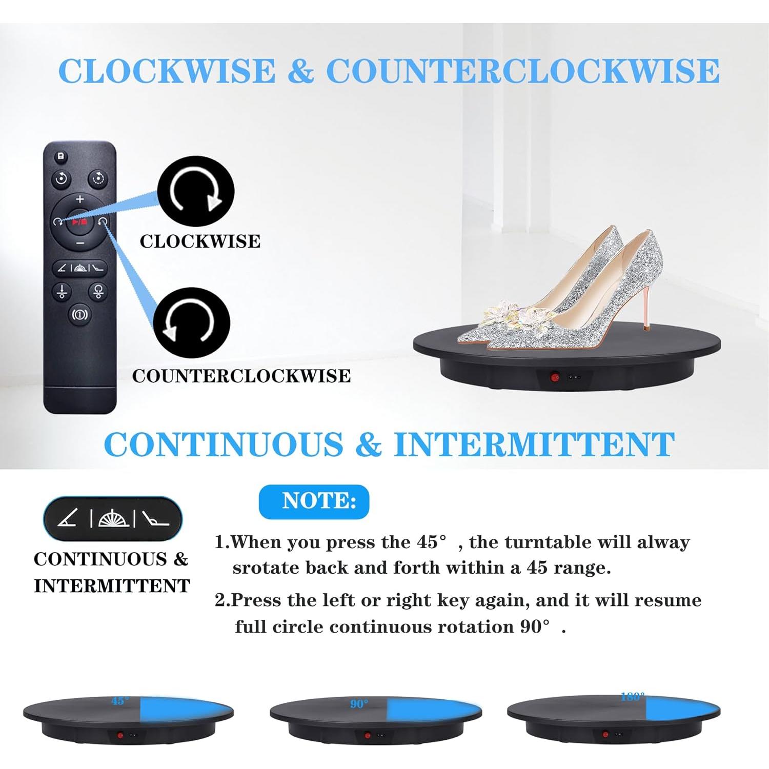 Soporte Rotatorio Motorizado JAYEGT 42cm 350Lbs Control Remoto