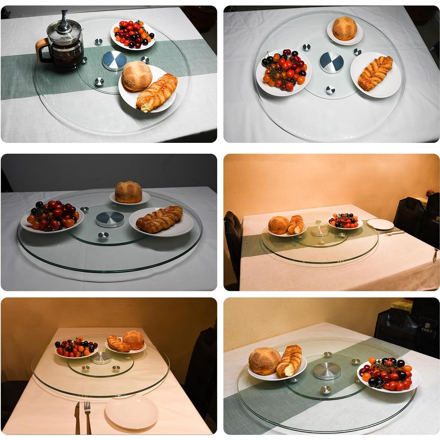 Plato Giratorio de Vidrio Templado SZG 91.4 cm Antivuelco