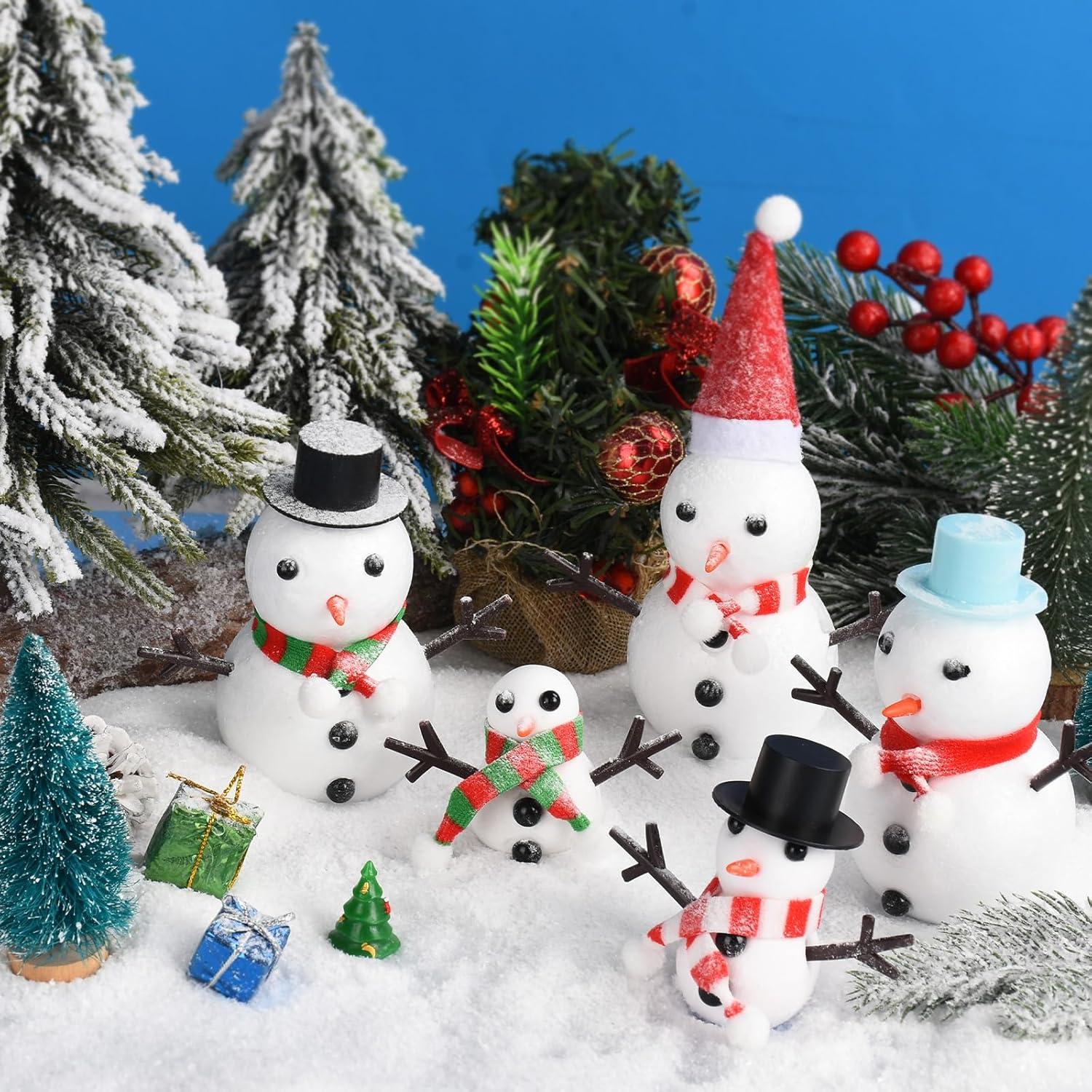 Kit de Manualidades de Muñeco de Nieve ZAUGONTW 12 Piezas