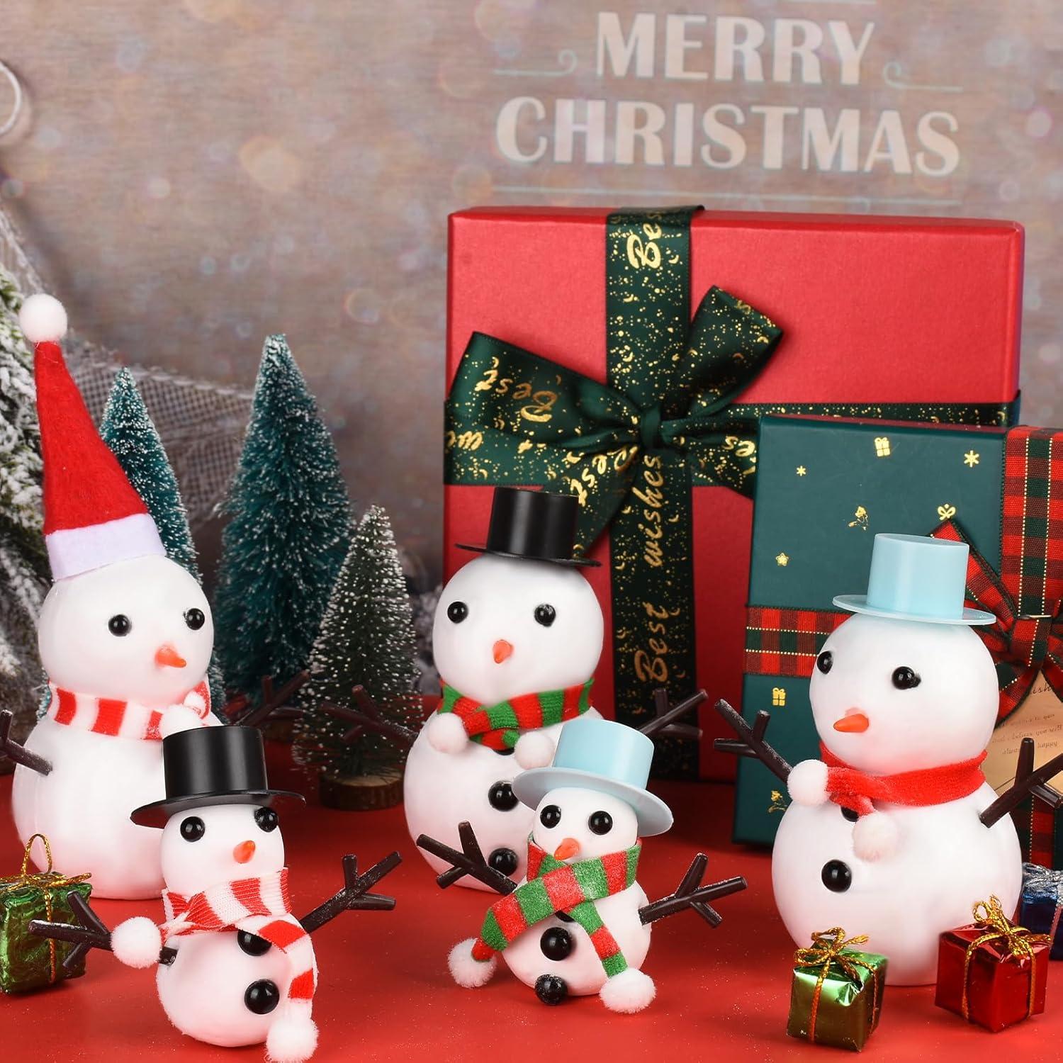 Kit de Manualidades de Muñeco de Nieve ZAUGONTW 12 Piezas