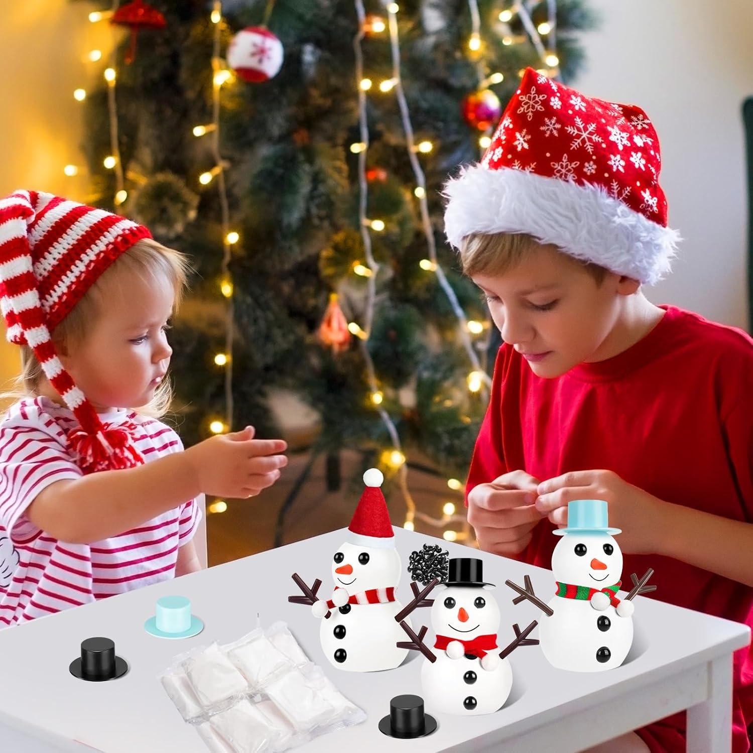 Kit de Manualidades de Muñeco de Nieve ZAUGONTW 12 Piezas