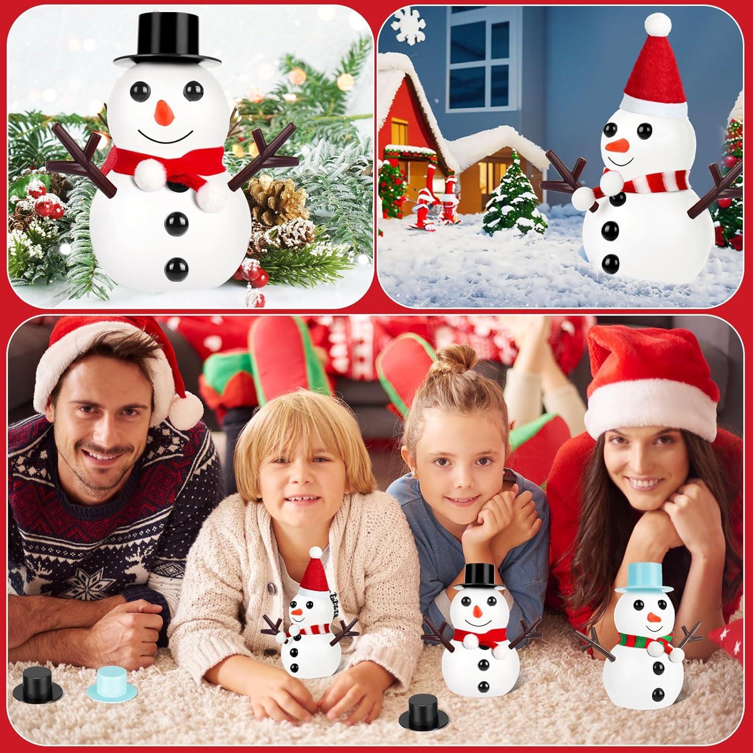 Kit de Manualidades de Muñeco de Nieve ZAUGONTW 12 Piezas