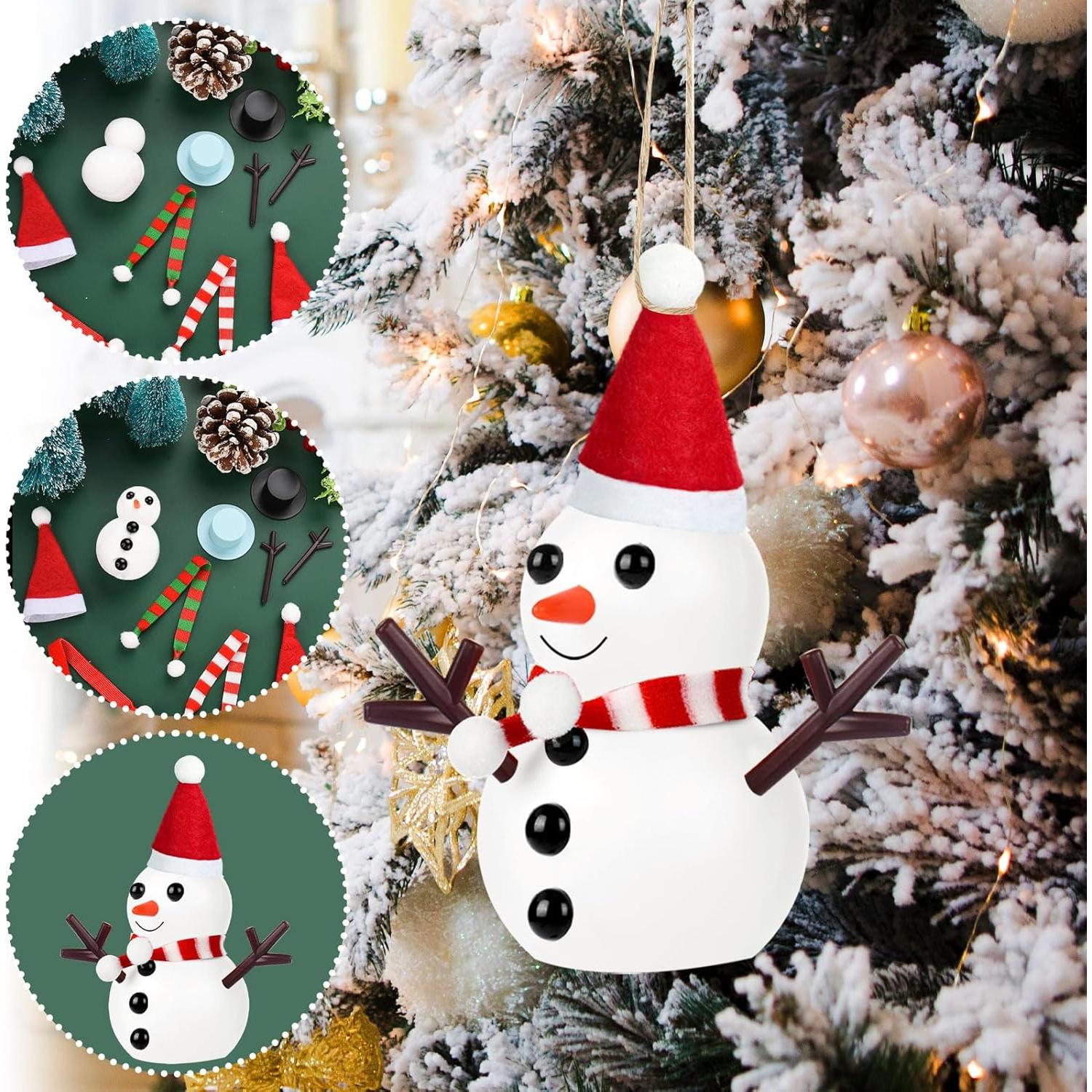 Kit de Manualidades de Muñeco de Nieve ZAUGONTW 12 Piezas