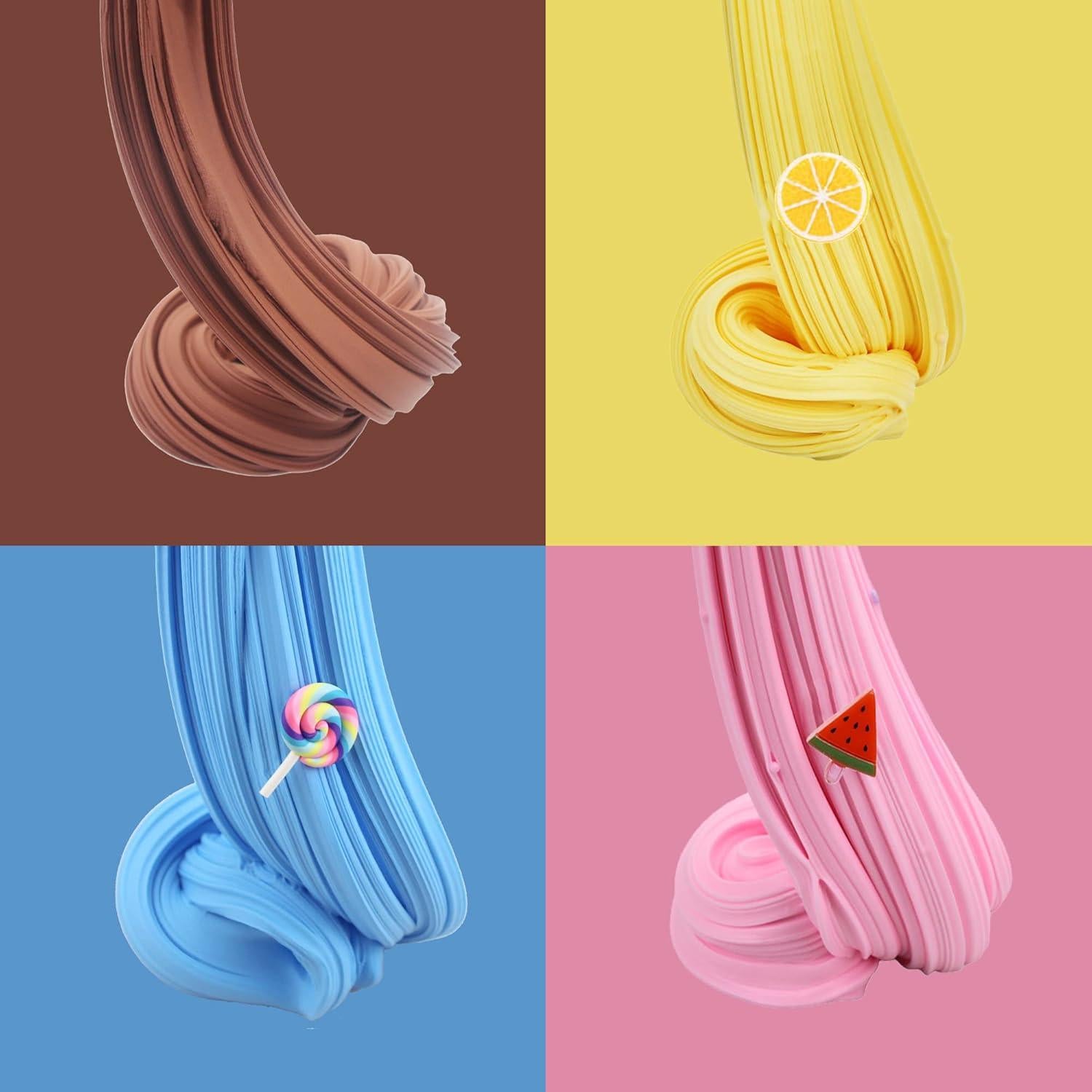 Paquete de 7 Kits de Slime Mantequilla de Pastel Jinhuashi 60ml