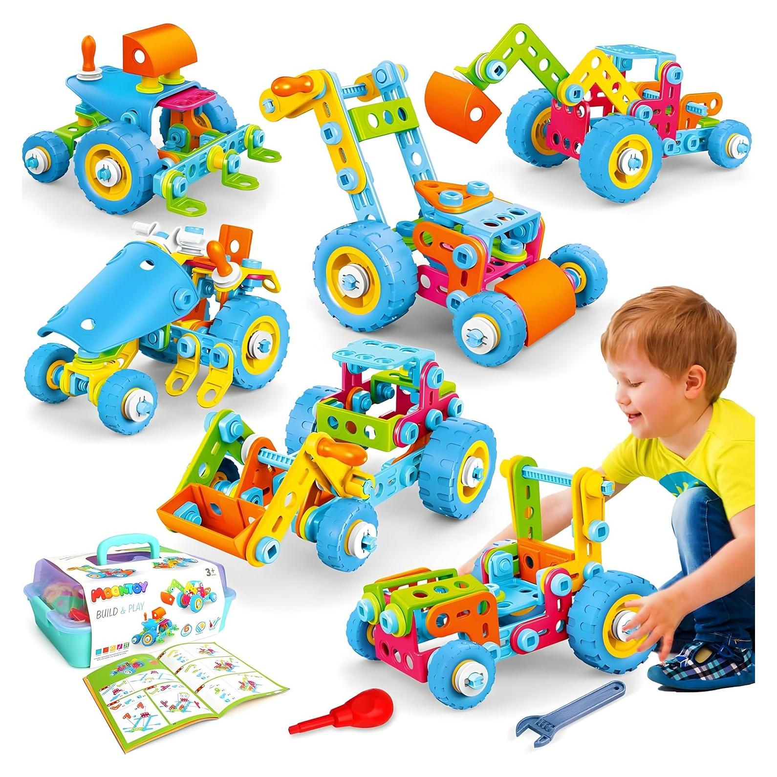 Juguetes de Construcción STEM MOONTOY 118 Piezas 3-10 Años