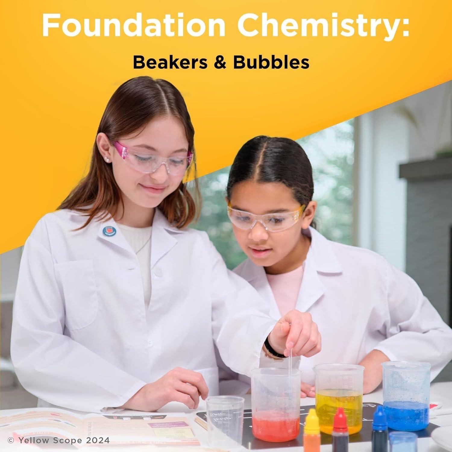 Kit de Química Fundamental Yellow Scope para Niños 8-12 Años