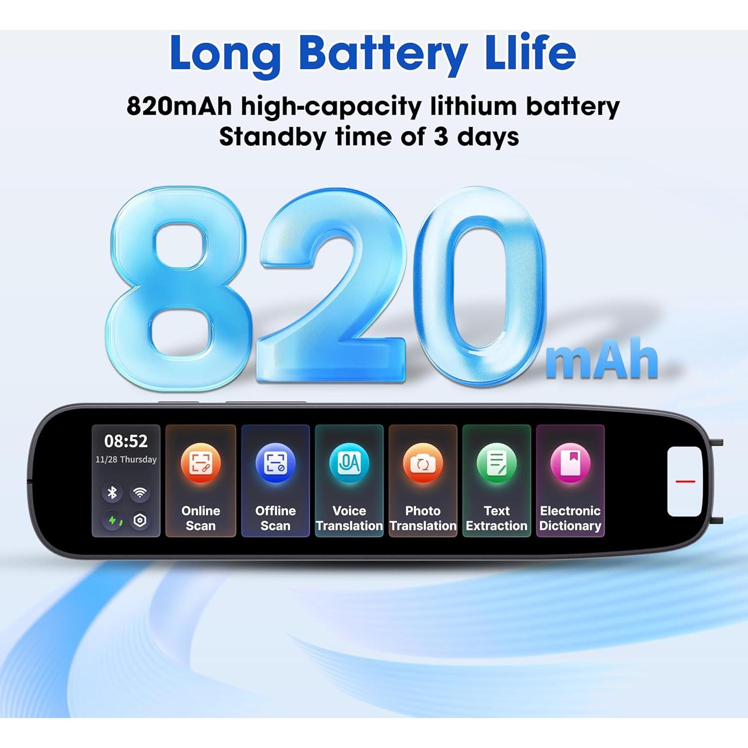 Bolígrafo Traductor Digital E teacher-TYF X12C 10.8 cm 134 Idiomas