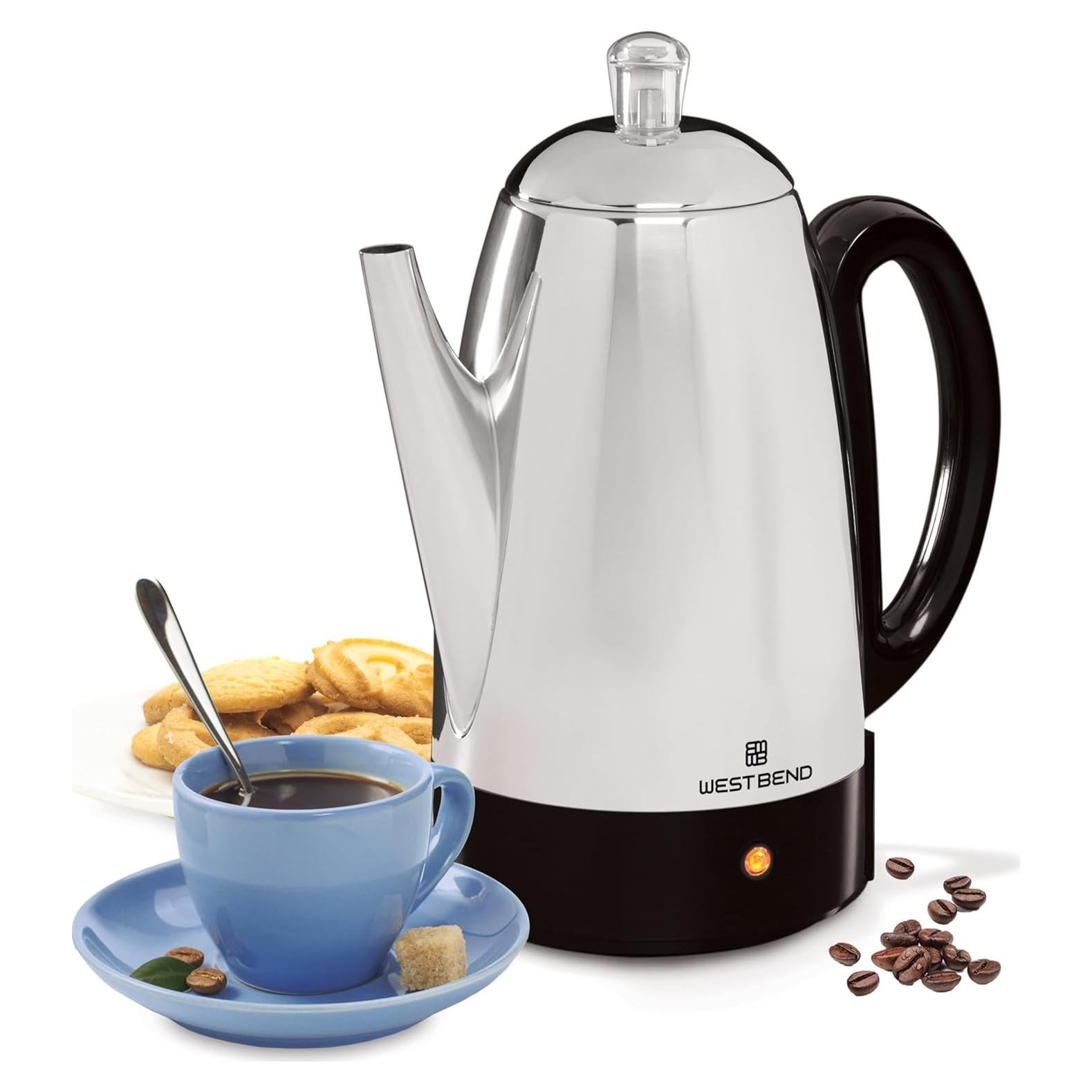 Cafetera Eléctrica Percoladora West Bend 12 Tazas Acero Inoxidable