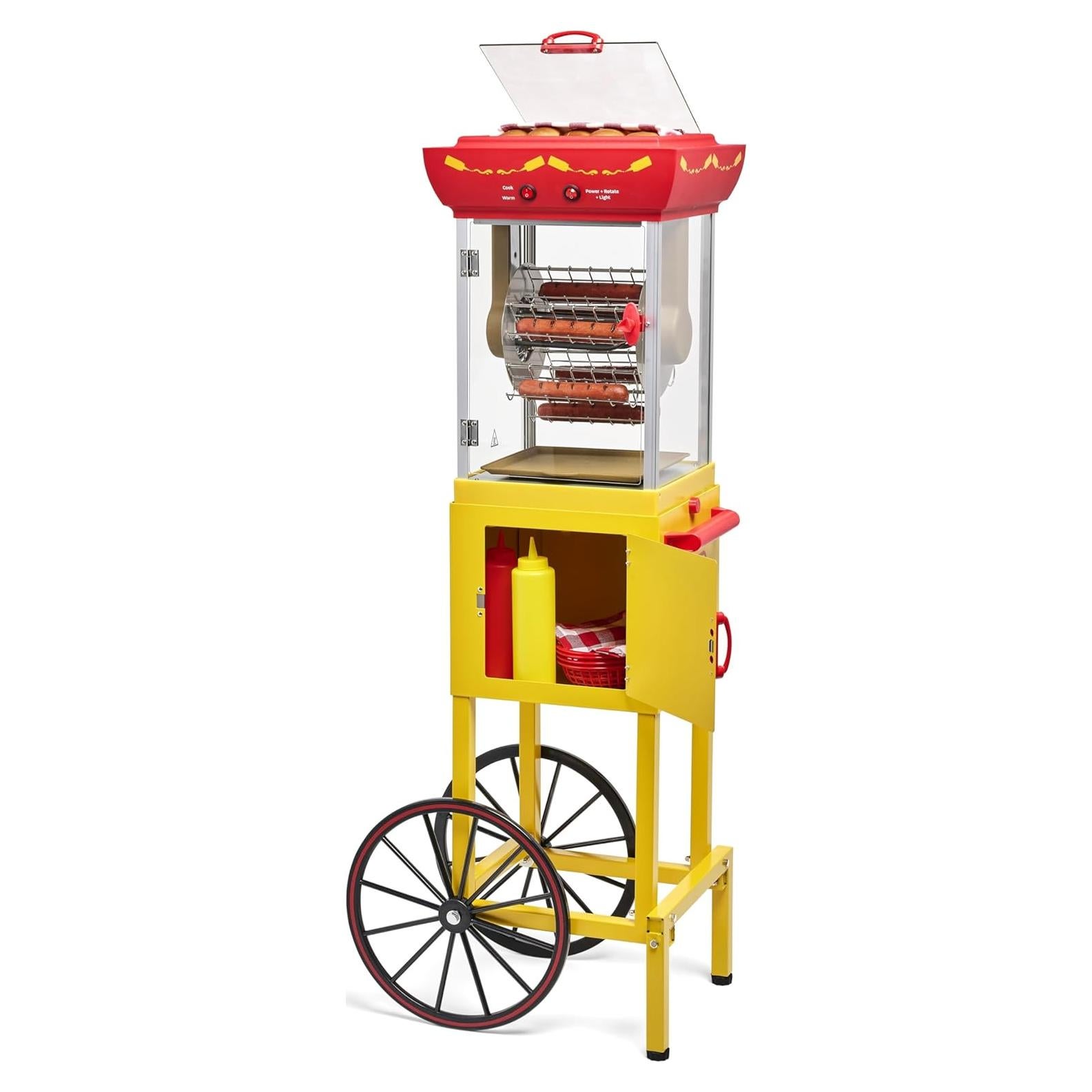 Carrito de Hot Dogs Nostalgia Oscar Mayer - Parrilla Retro 6 Piezas