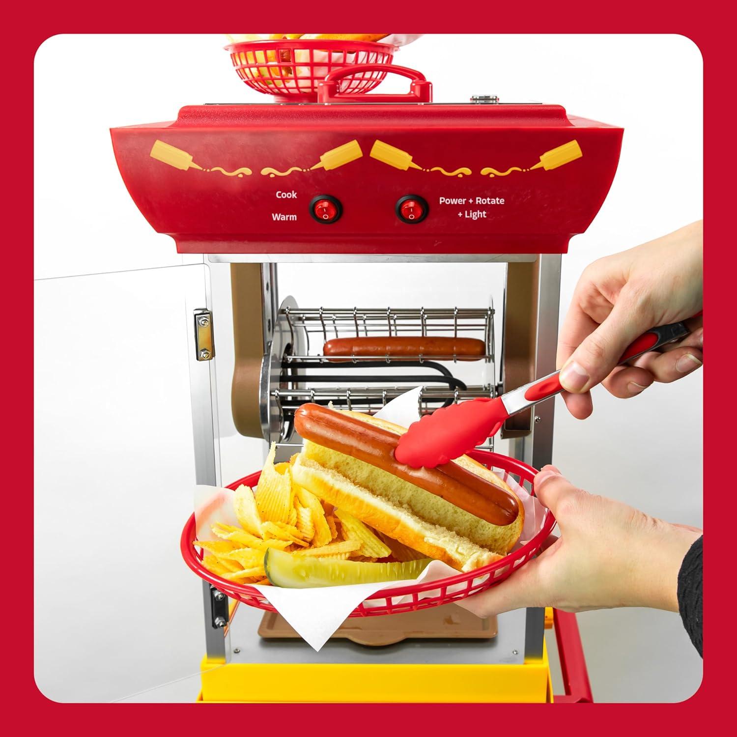Carrito de Hot Dogs Nostalgia Oscar Mayer - Parrilla Retro 6 Piezas