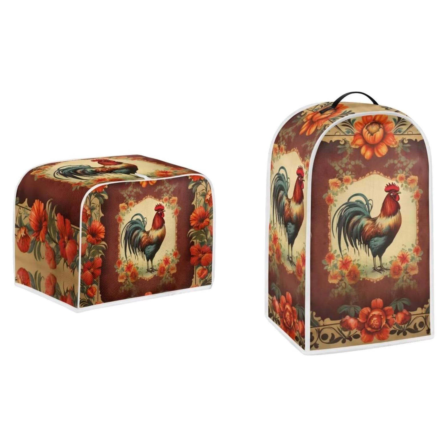 Juego de Fundas para Electrodomésticos Poliester Vintage Rojo