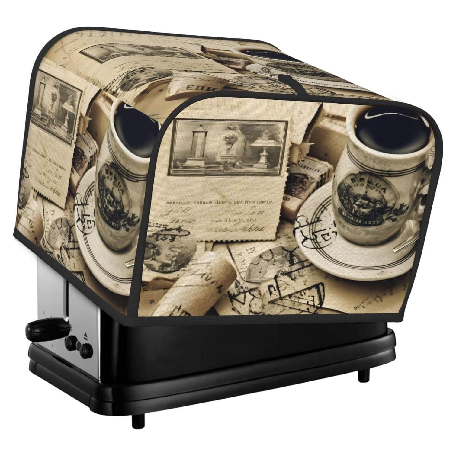 Cubierta de Tostadora Vintage 4 Rebanadas Impermeable