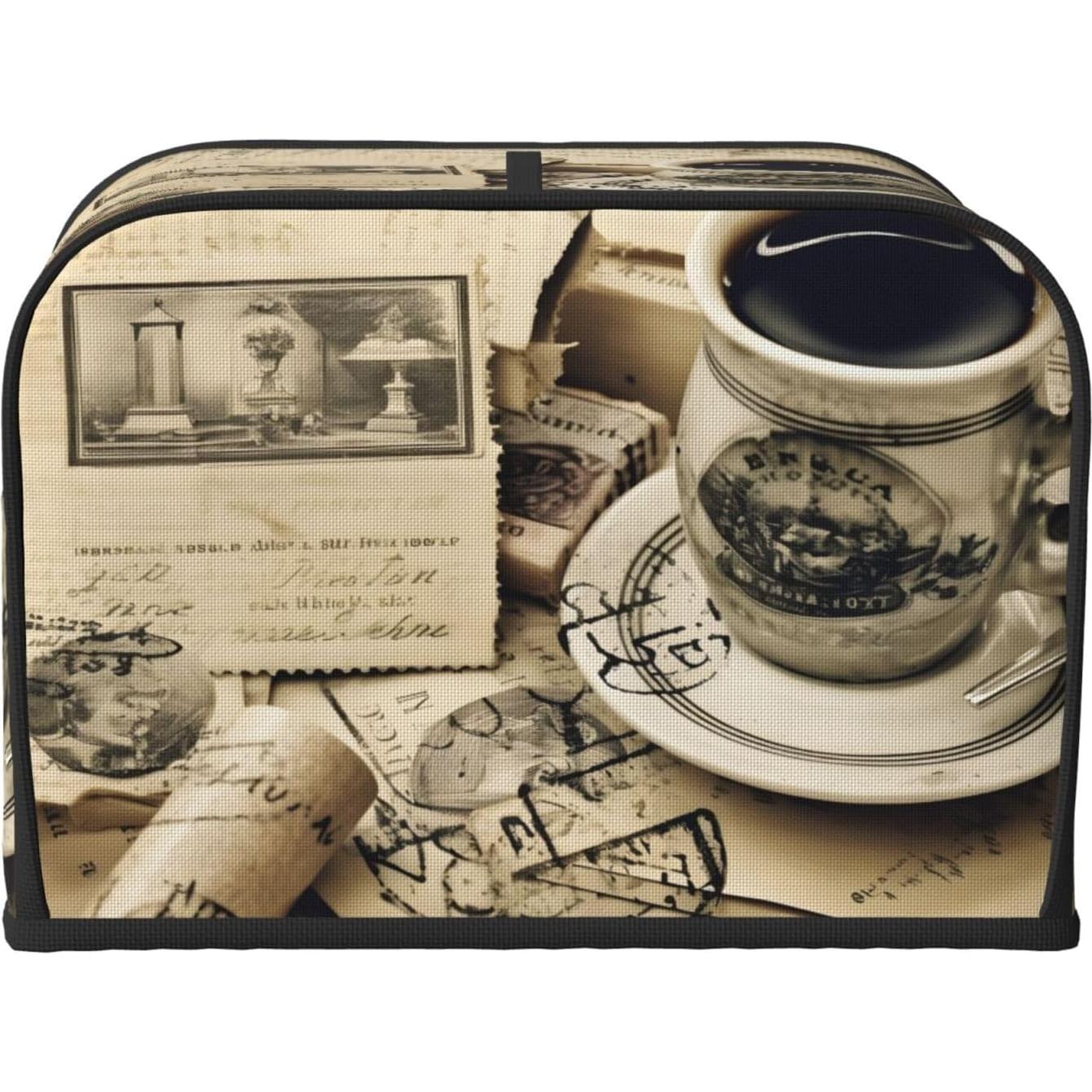 Cubierta de Tostadora Vintage 4 Rebanadas Impermeable