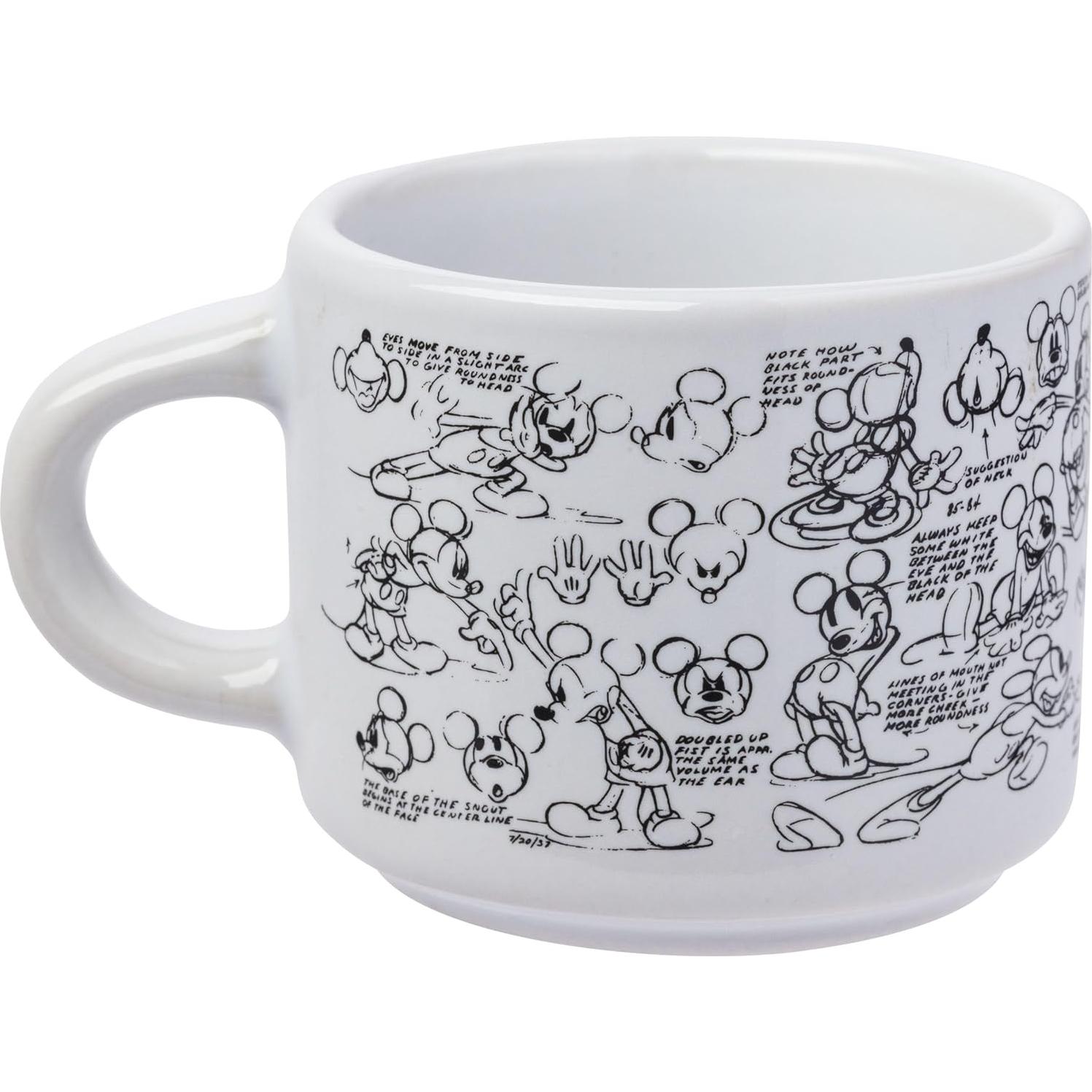 Conjunto de 4 tazas de espresso apilables Silver Buffalo Mickey Mouse