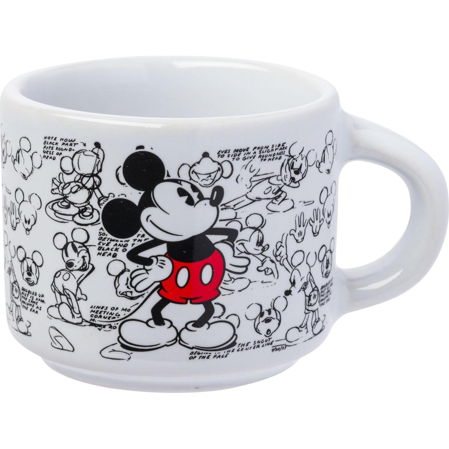 Conjunto de 4 tazas de espresso apilables Silver Buffalo Mickey Mouse