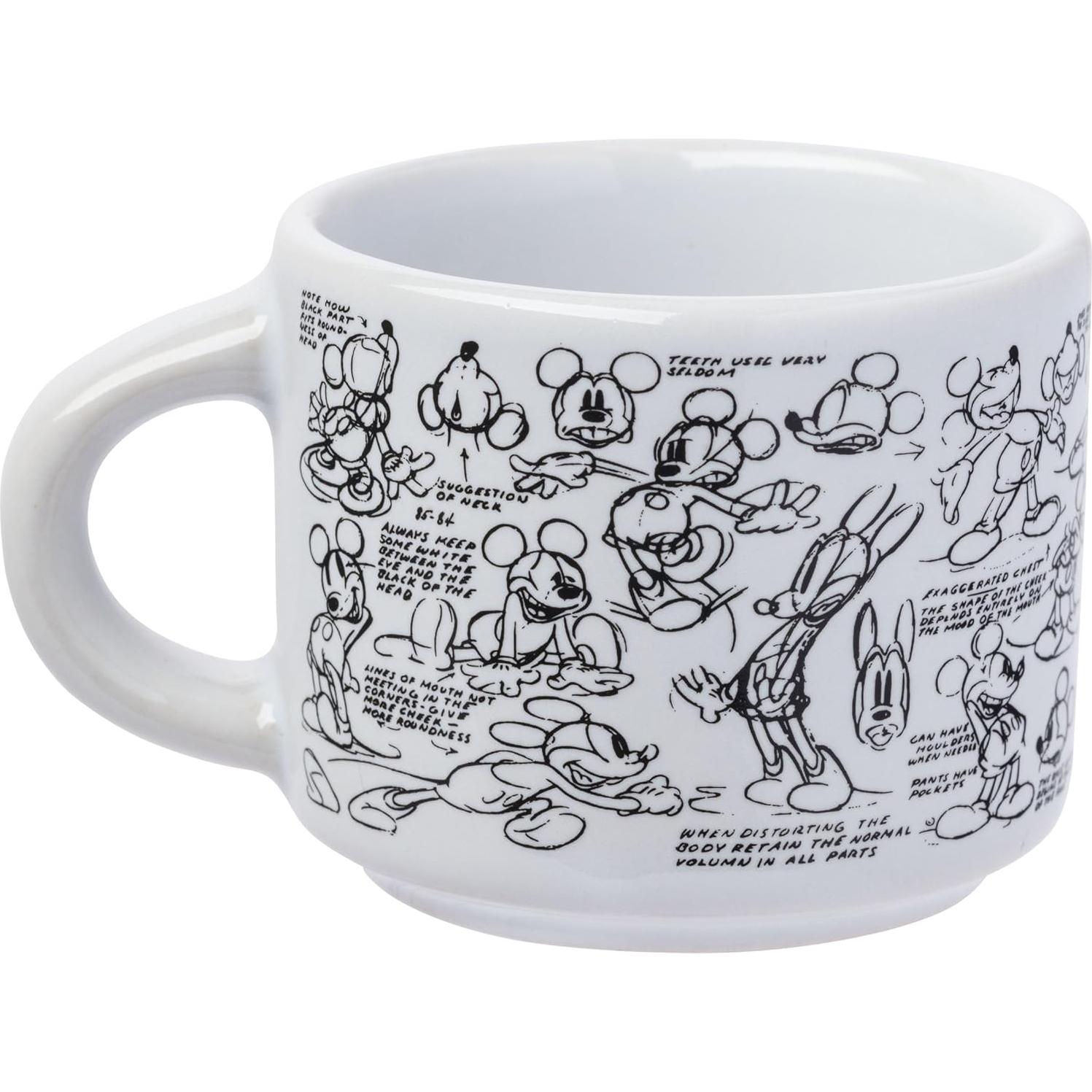 Conjunto de 4 tazas de espresso apilables Silver Buffalo Mickey Mouse