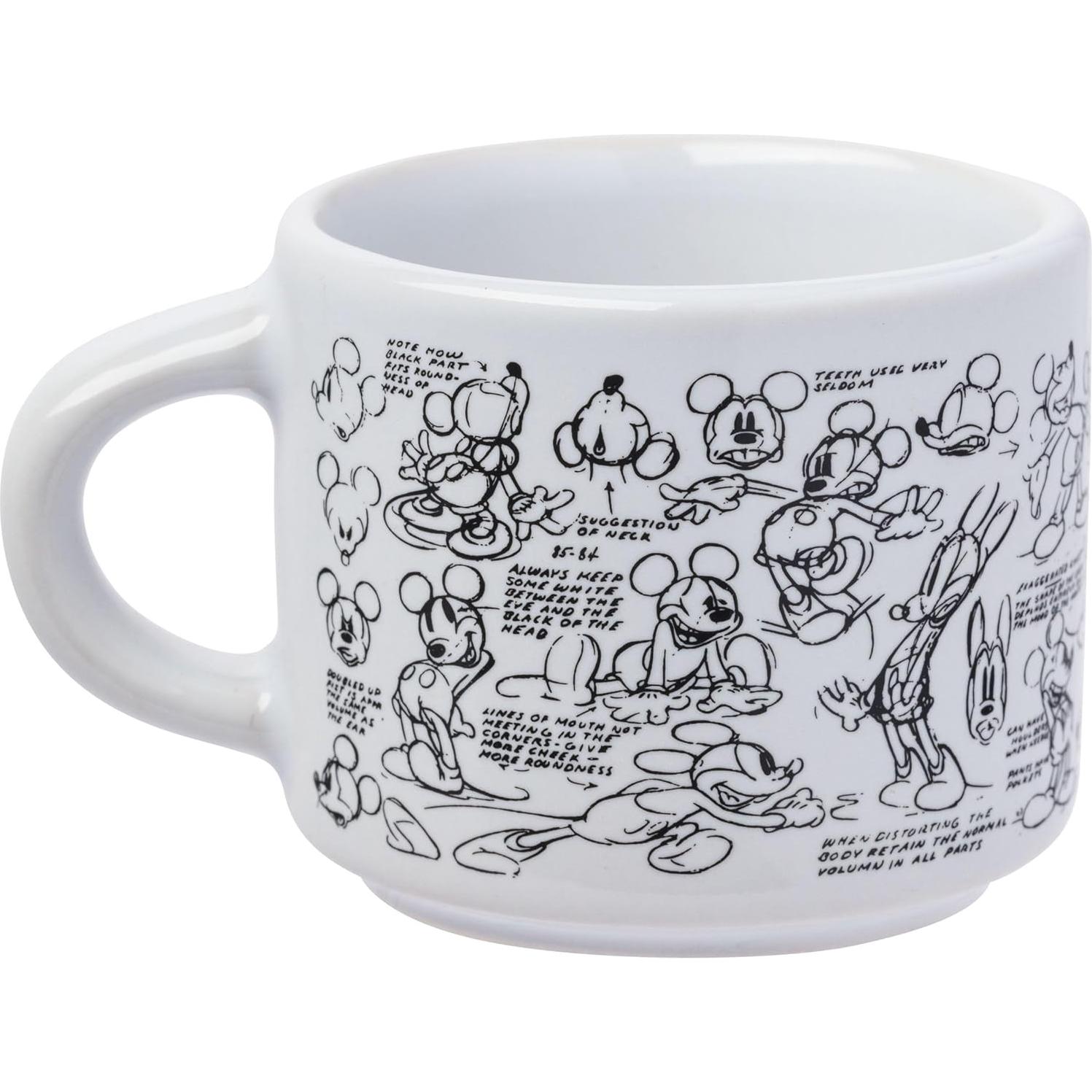 Conjunto de 4 tazas de espresso apilables Silver Buffalo Mickey Mouse