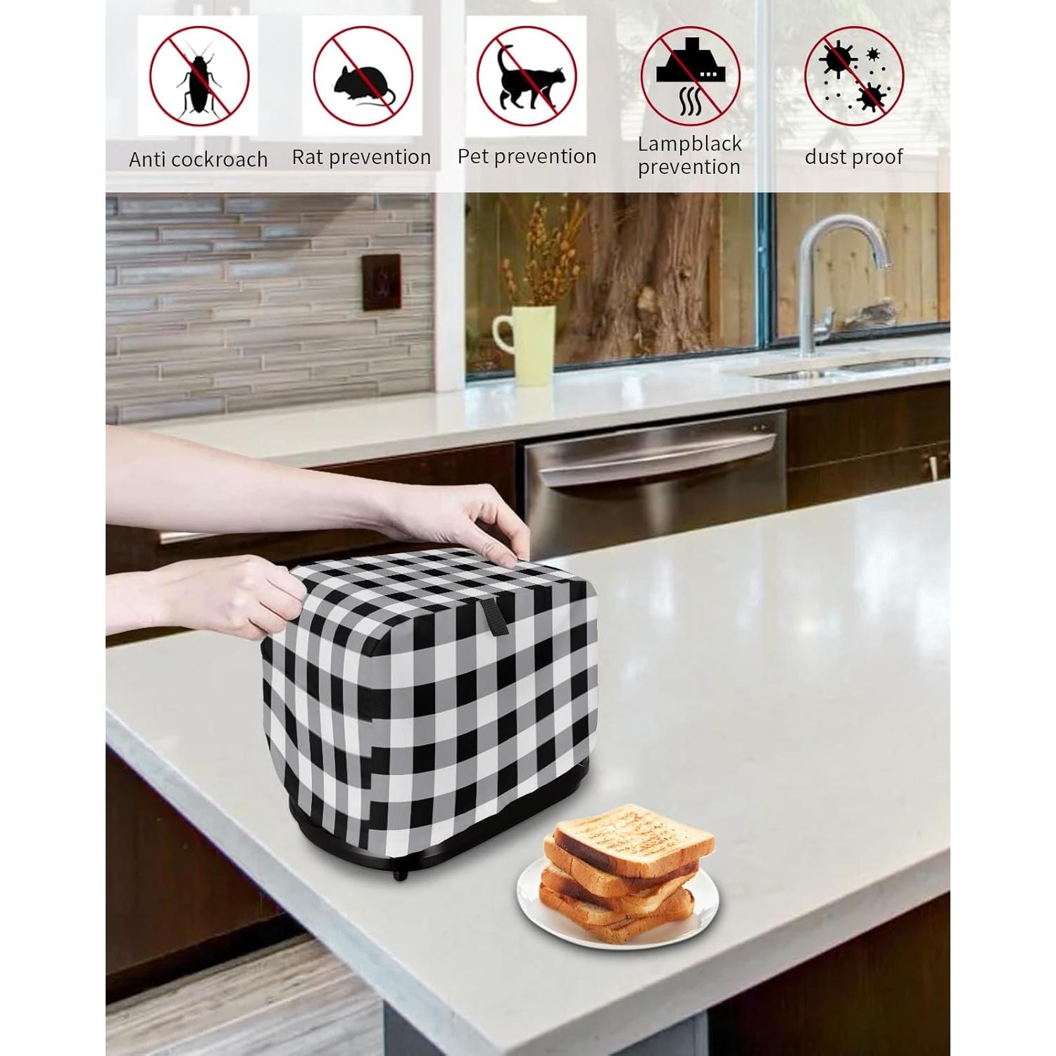 Cubierta de Tostadora 2 Rebanadas EwdeWwo Vintage 30.5x19.1cm