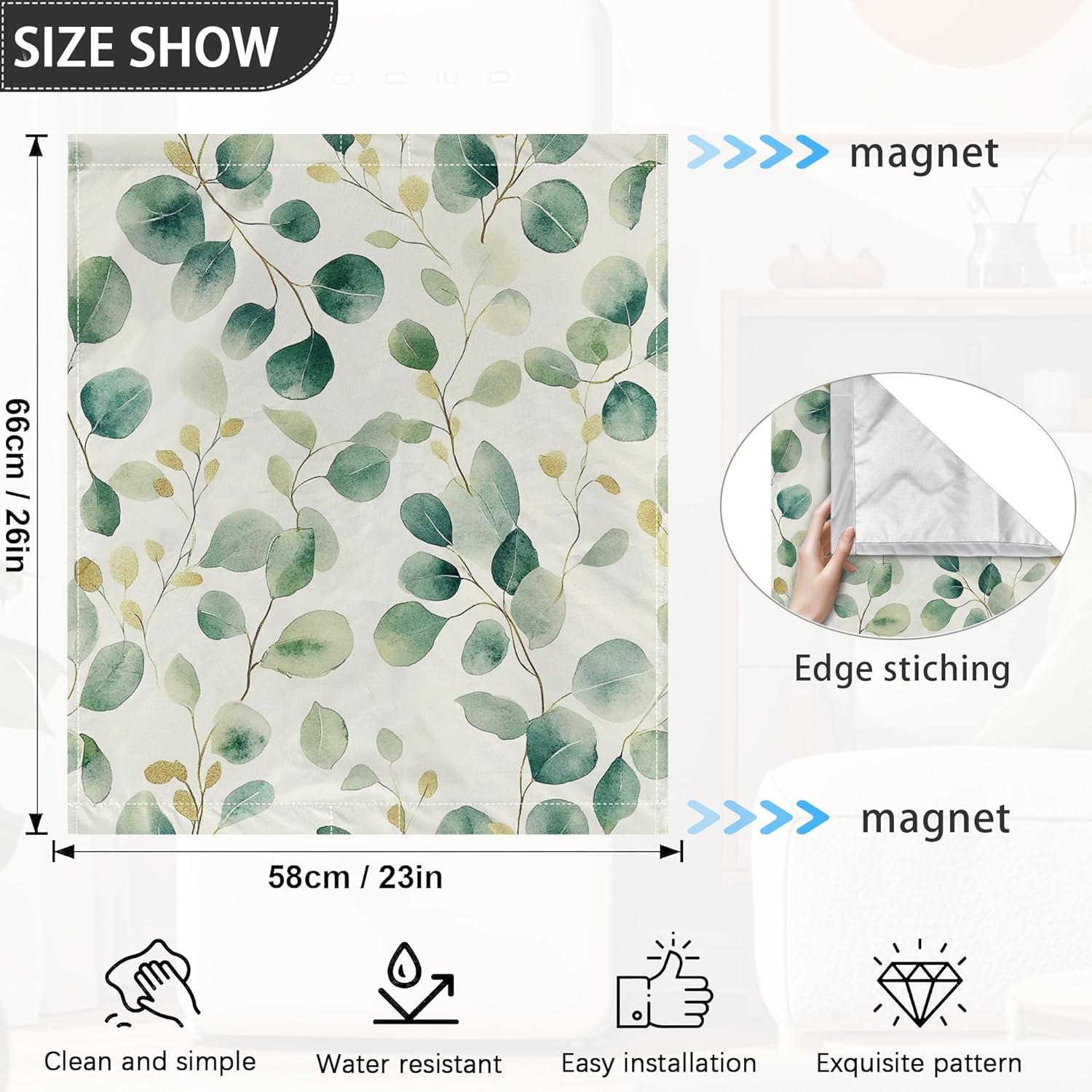 Cubierta Magnética para Lavavajillas WATMEBIS Eucalipto 58x66 cm