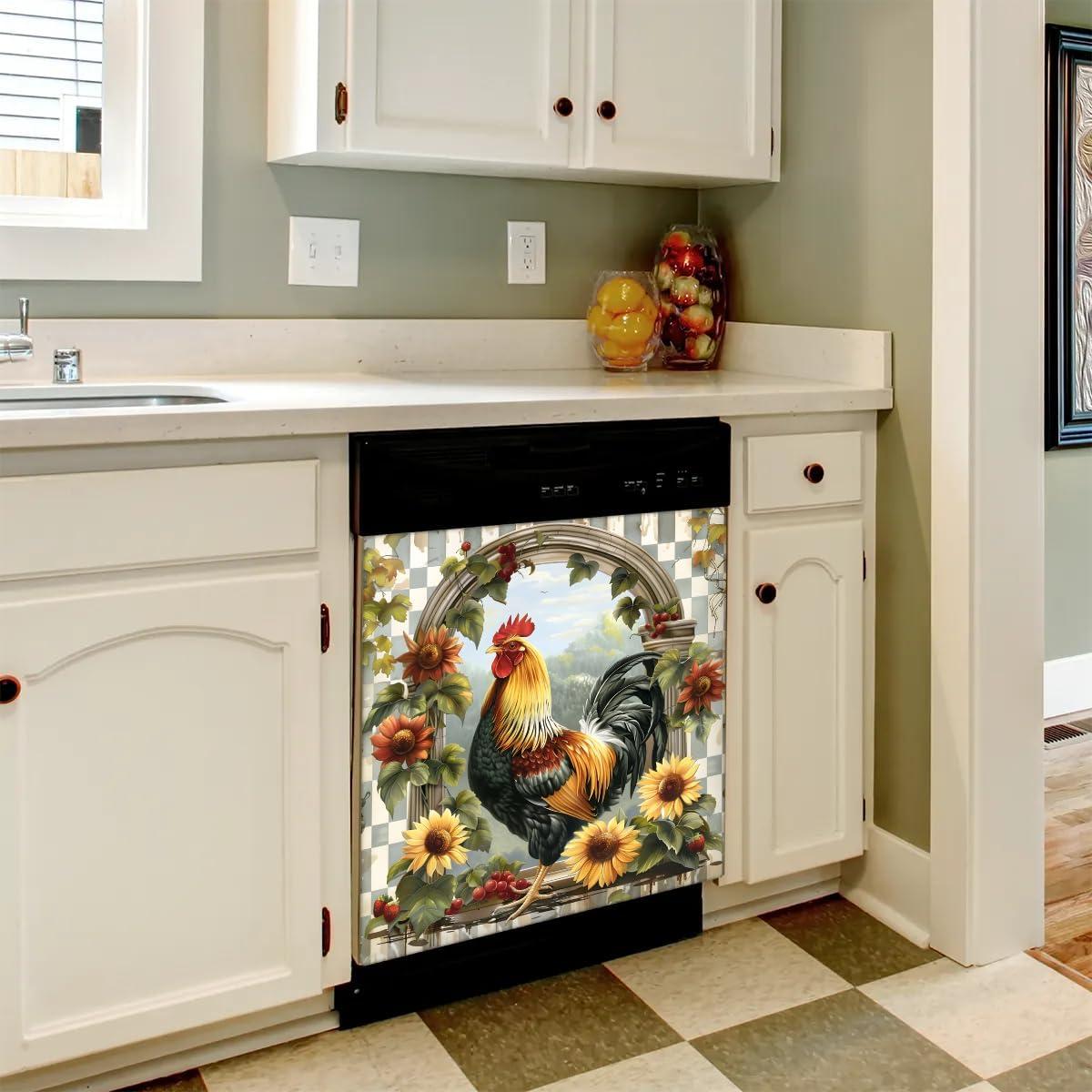 Cubierta Magnética para Lavavajillas o Refrigerador oooJHooo 58.42x66.04 cm