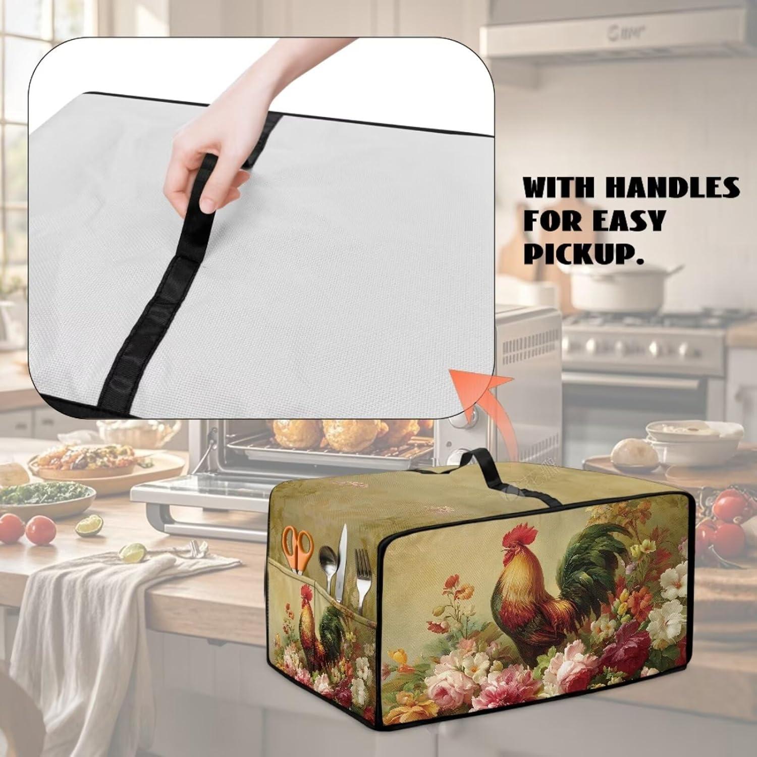 Cubierta de Polvo para Horno Tostador Garucesta Grande Floral