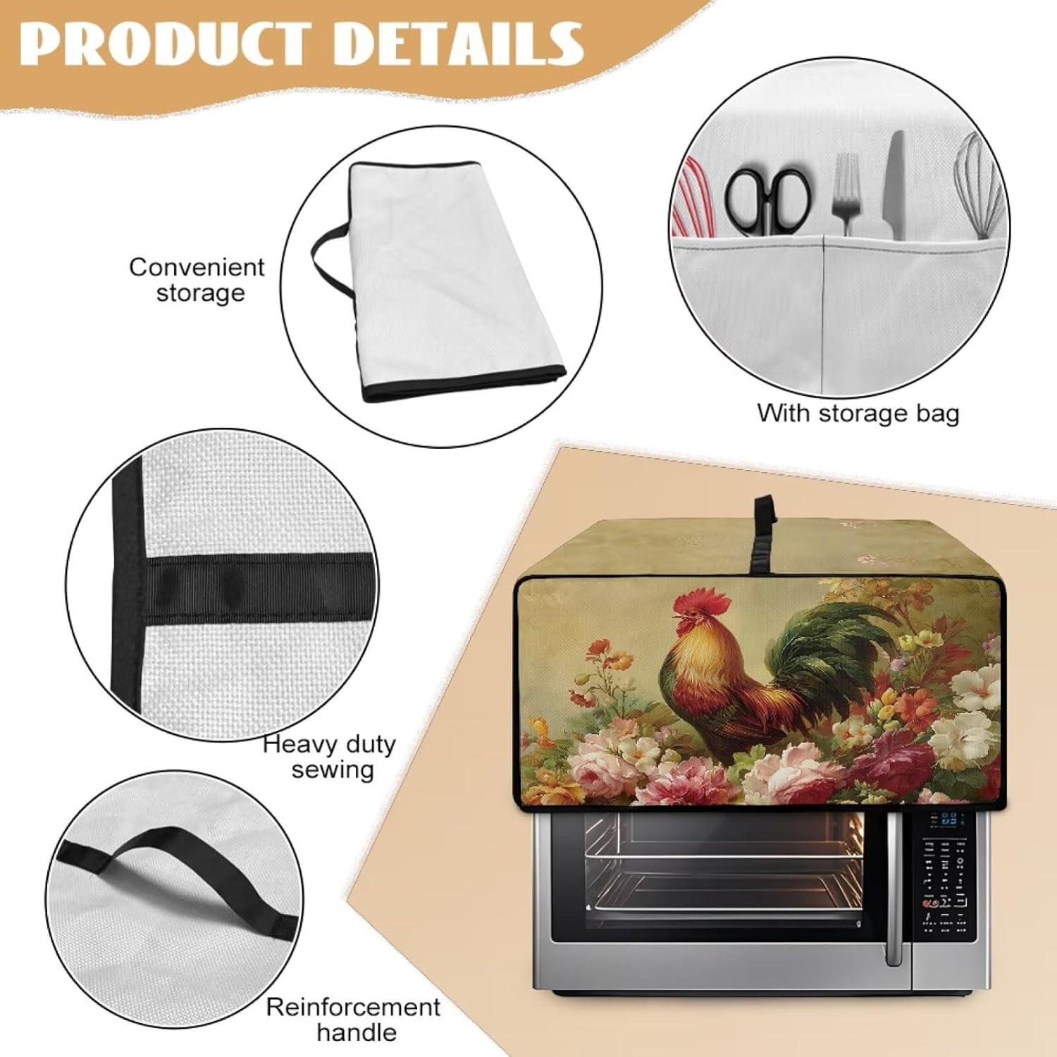 Cubierta de Polvo para Horno Tostador Garucesta Grande Floral