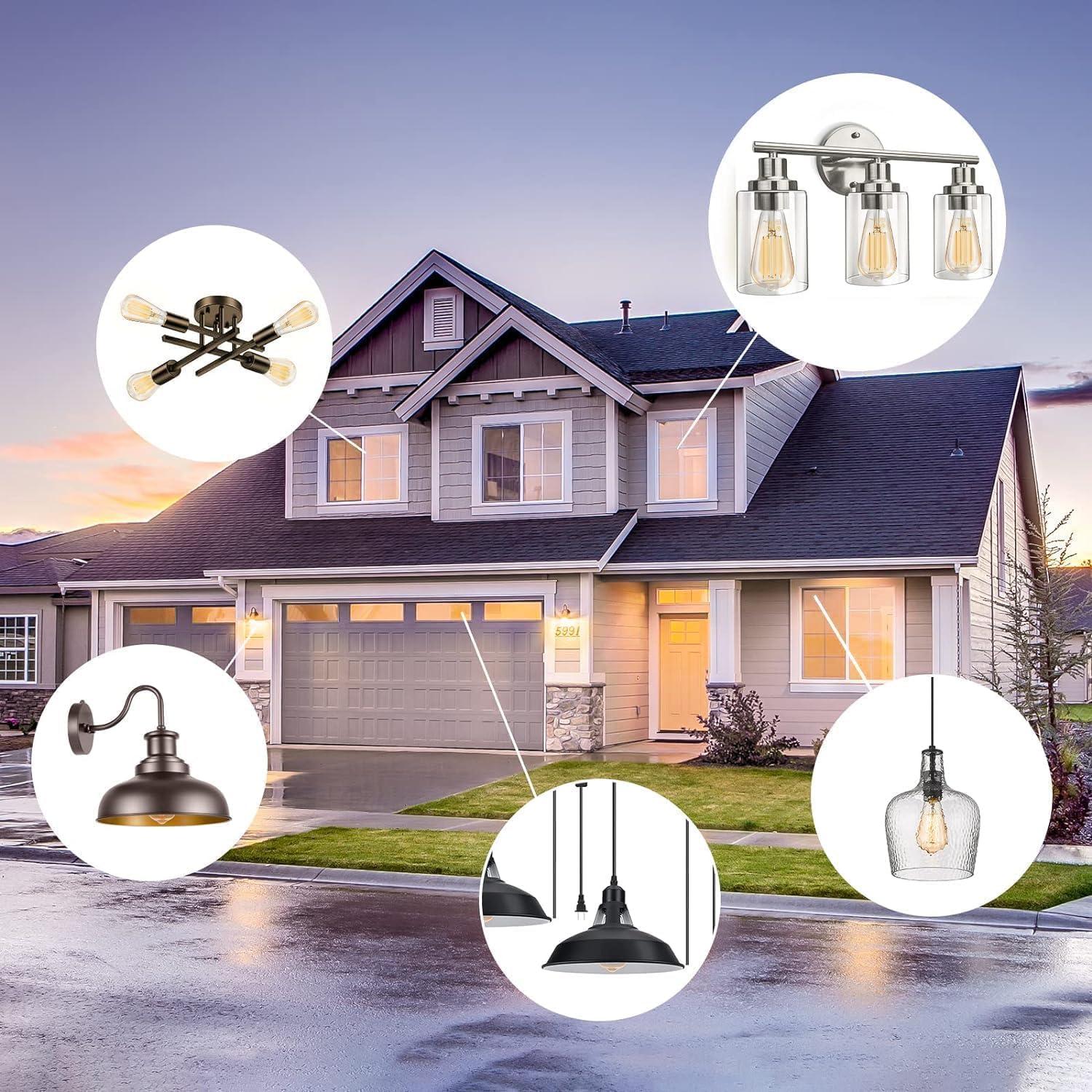 Bombillas LED Edison TJOY 10 Paquete 8W 800 Lúmenes Ámbar