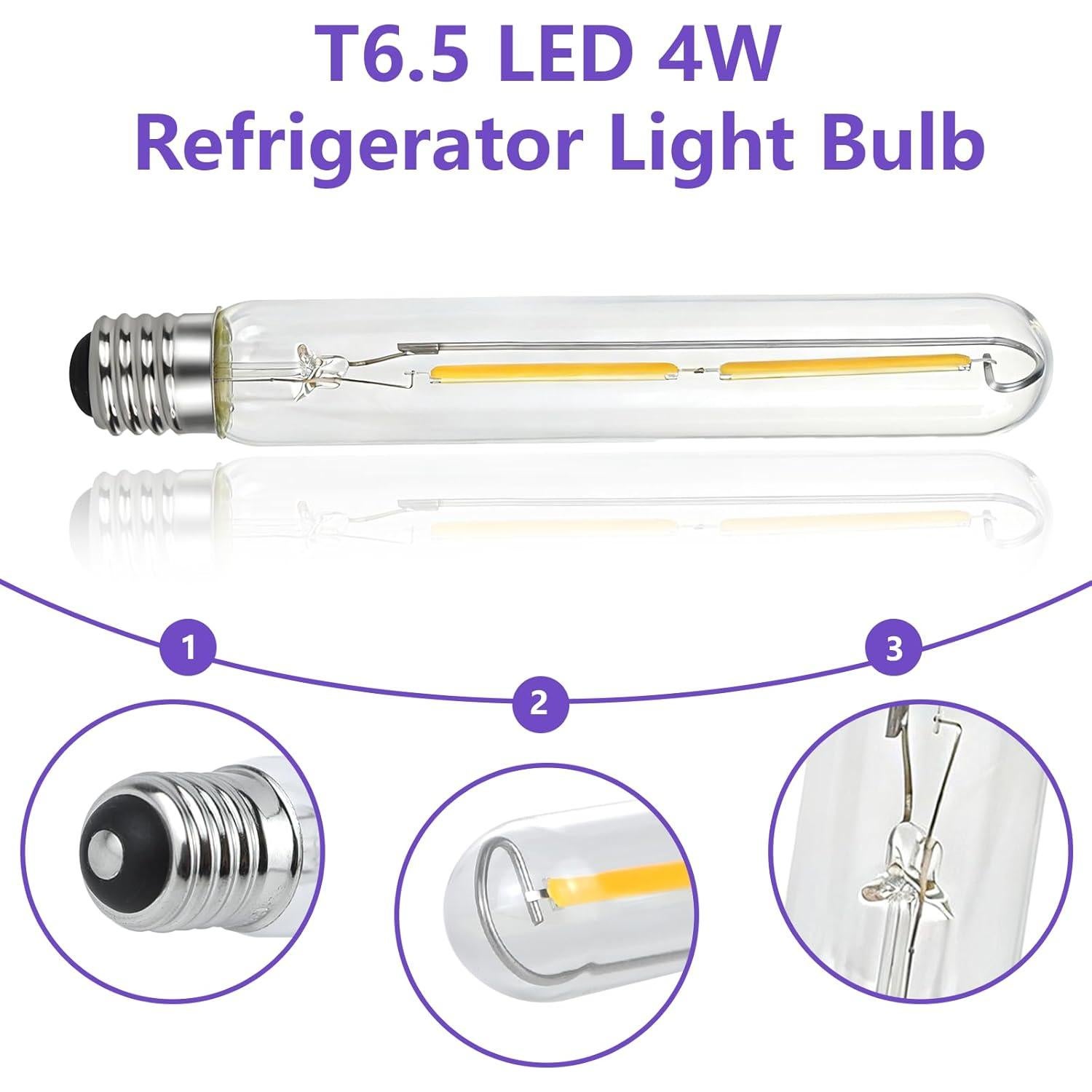 Bombilla LED E17 T6.5 Regulable 4W 2700K Vintage 400 Lúmenes