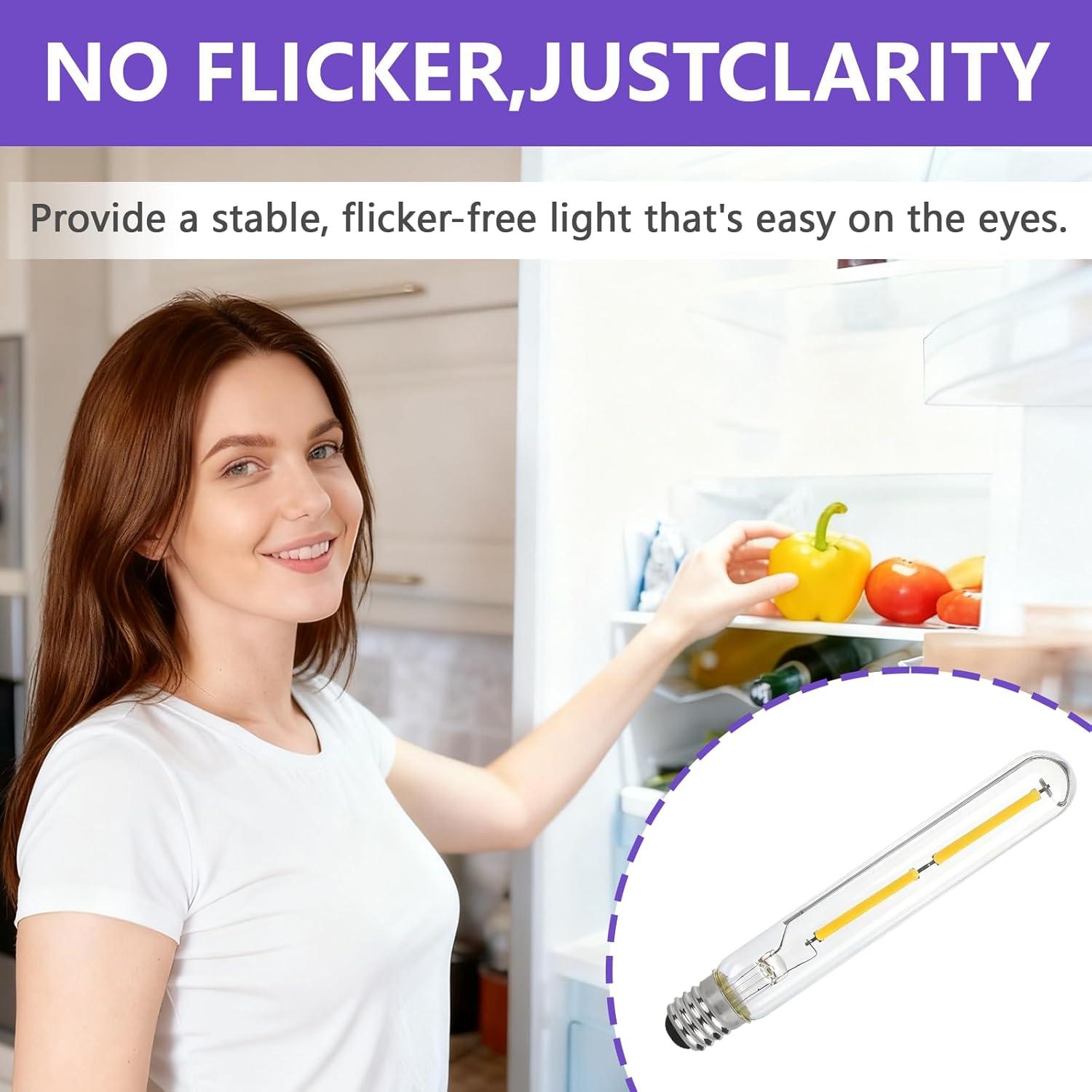 Bombilla LED E17 T6.5 Regulable 4W 2700K Vintage 400 Lúmenes