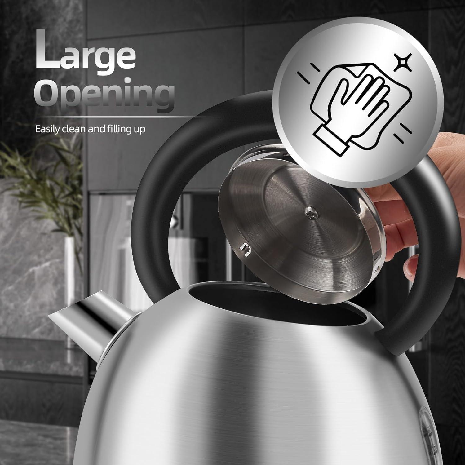 Hervidor Eléctrico Ohigitecki 1.7L Acero Inoxidable 1200W