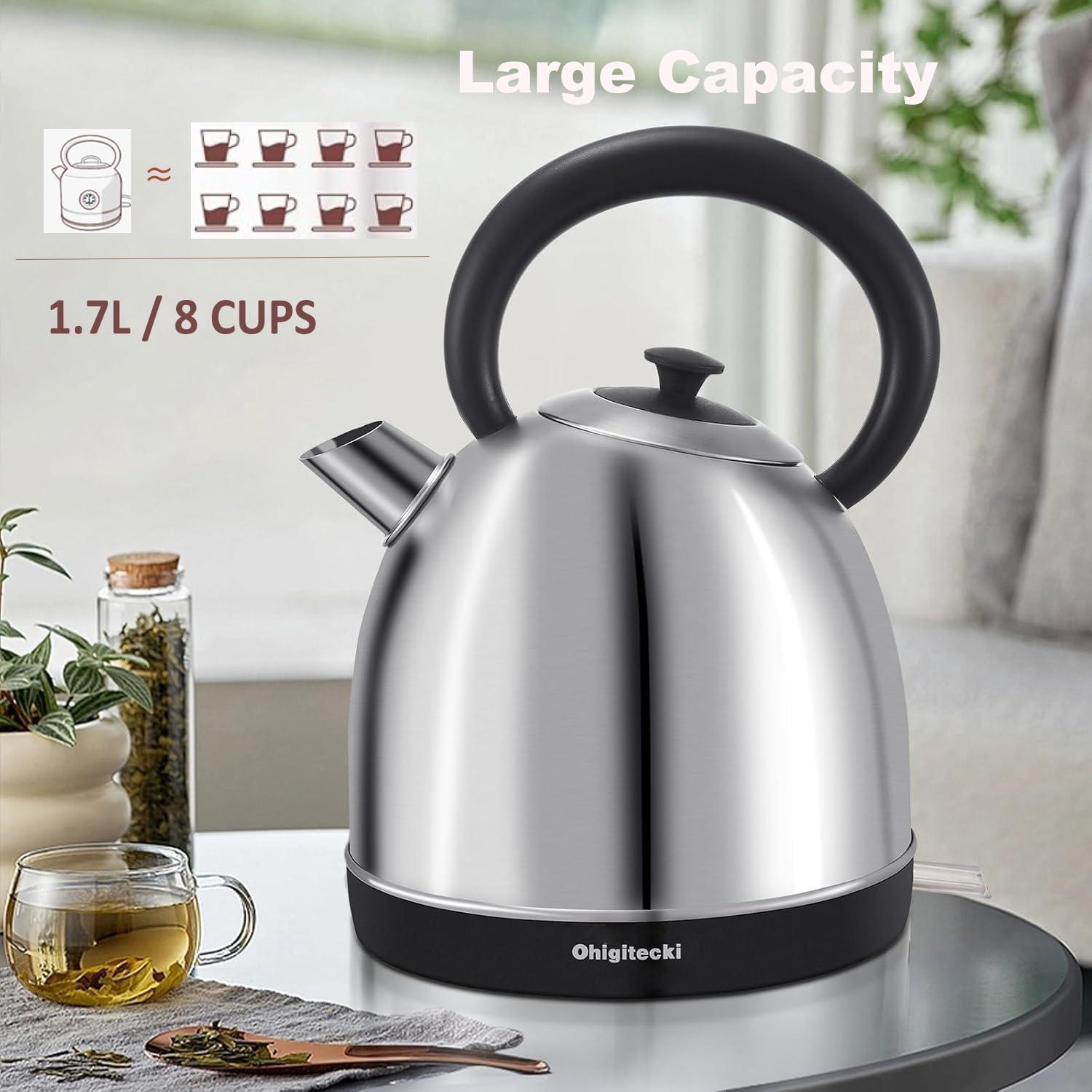 Hervidor Eléctrico Ohigitecki 1.7L Acero Inoxidable 1200W