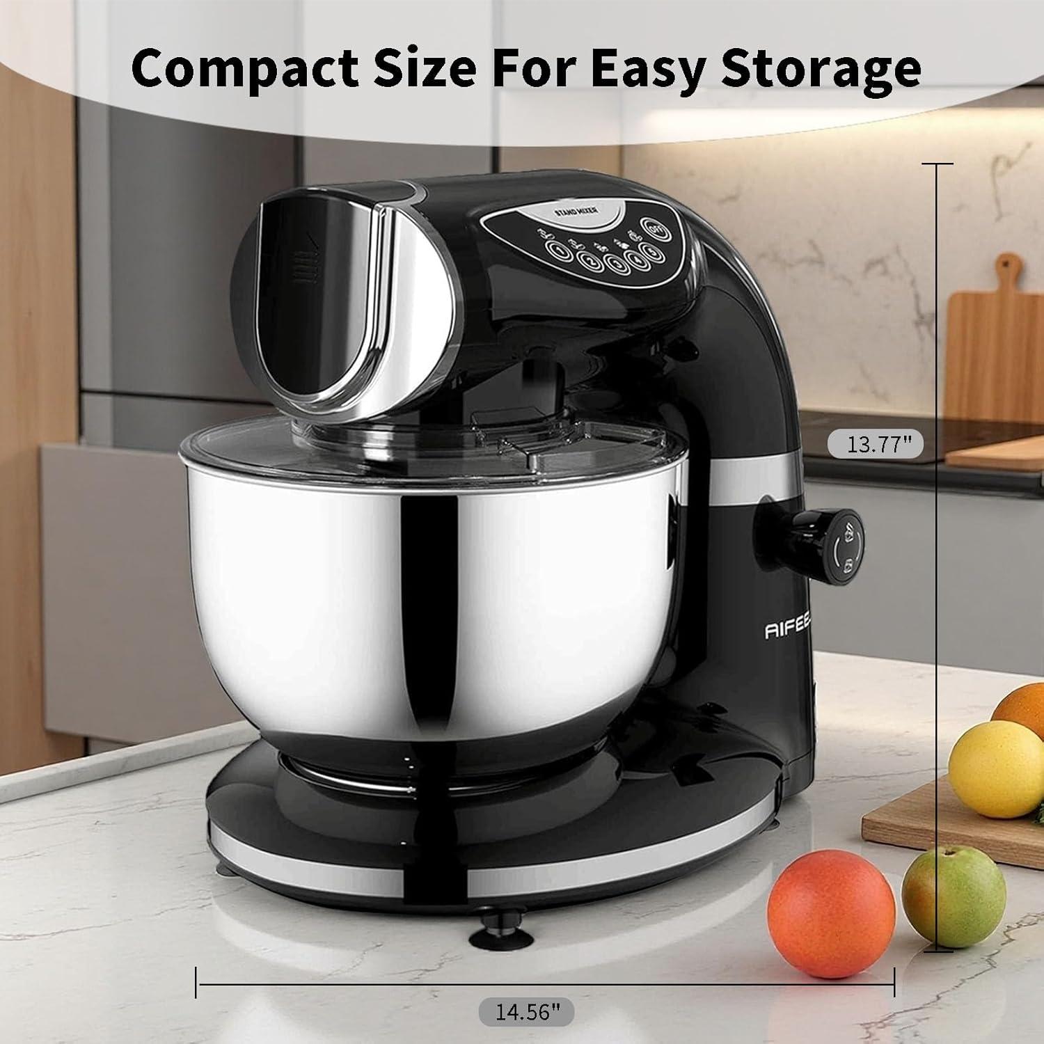 Batidora de Pie Aifeel 8.5QT + 6QT Acero Inoxidable Negra