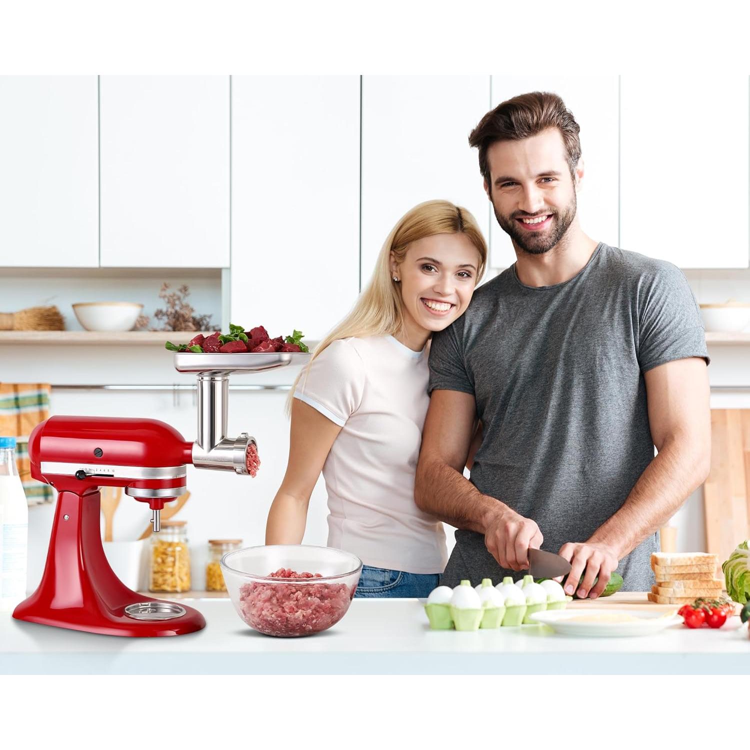 Accesorio Picadora de Carne Acero Inoxidable Rafbar para KitchenAid