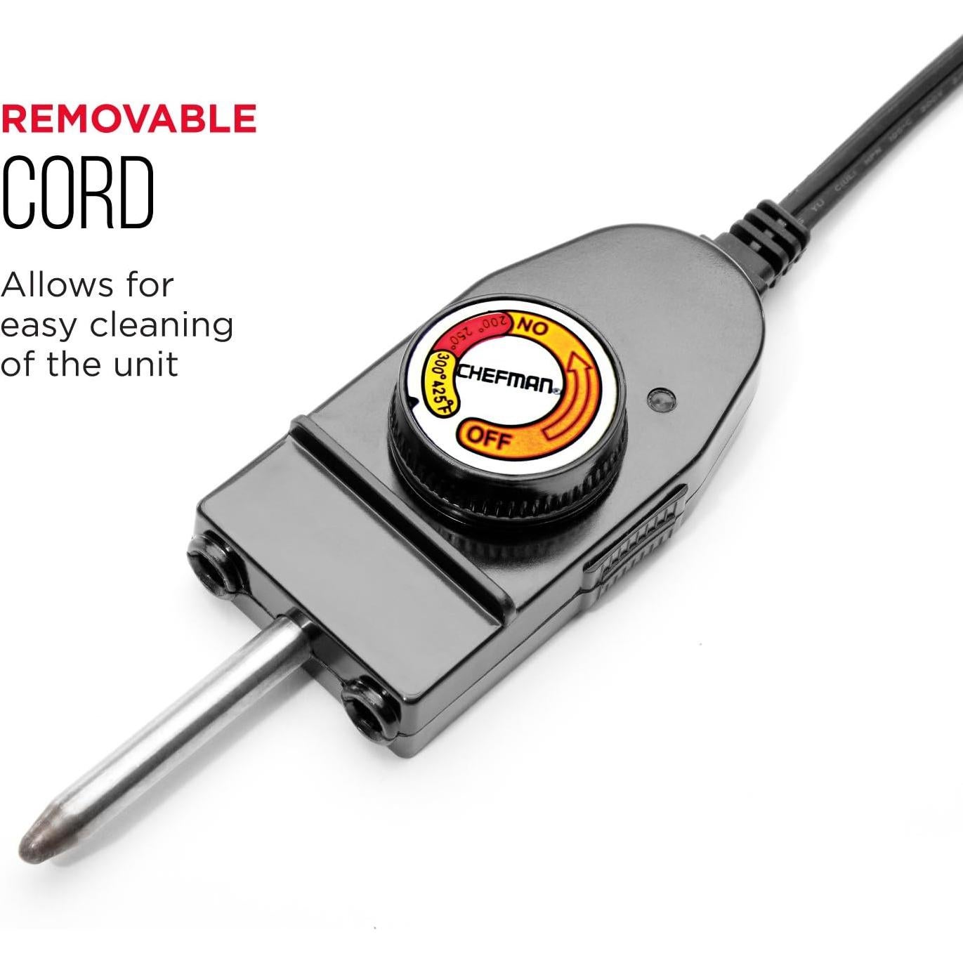 Plancha Eléctrica Chefman Inmersible 1200W con Control de Temperatura