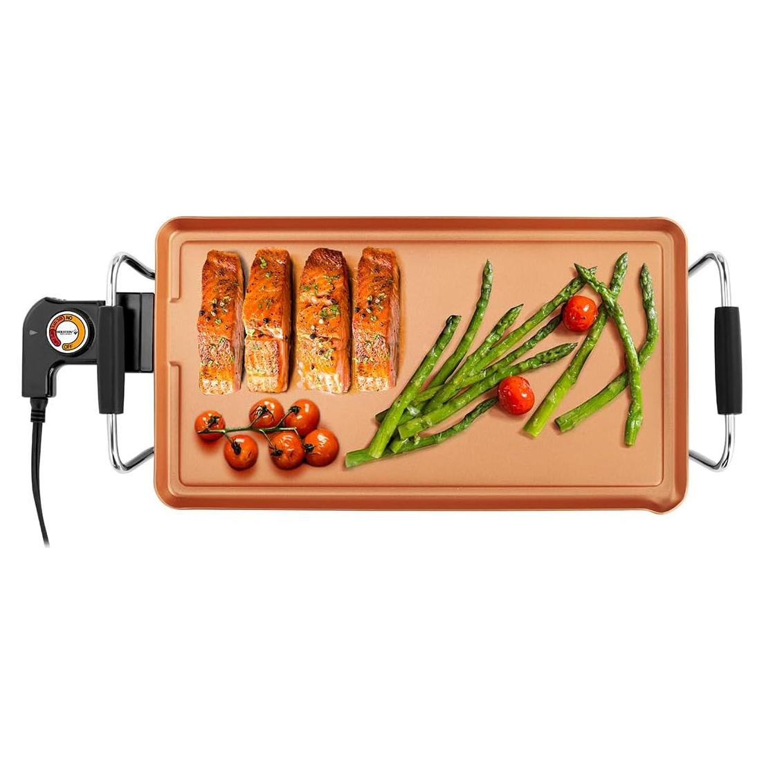 Plancha Eléctrica Holstein Housewares 40x51cm Antiadherente