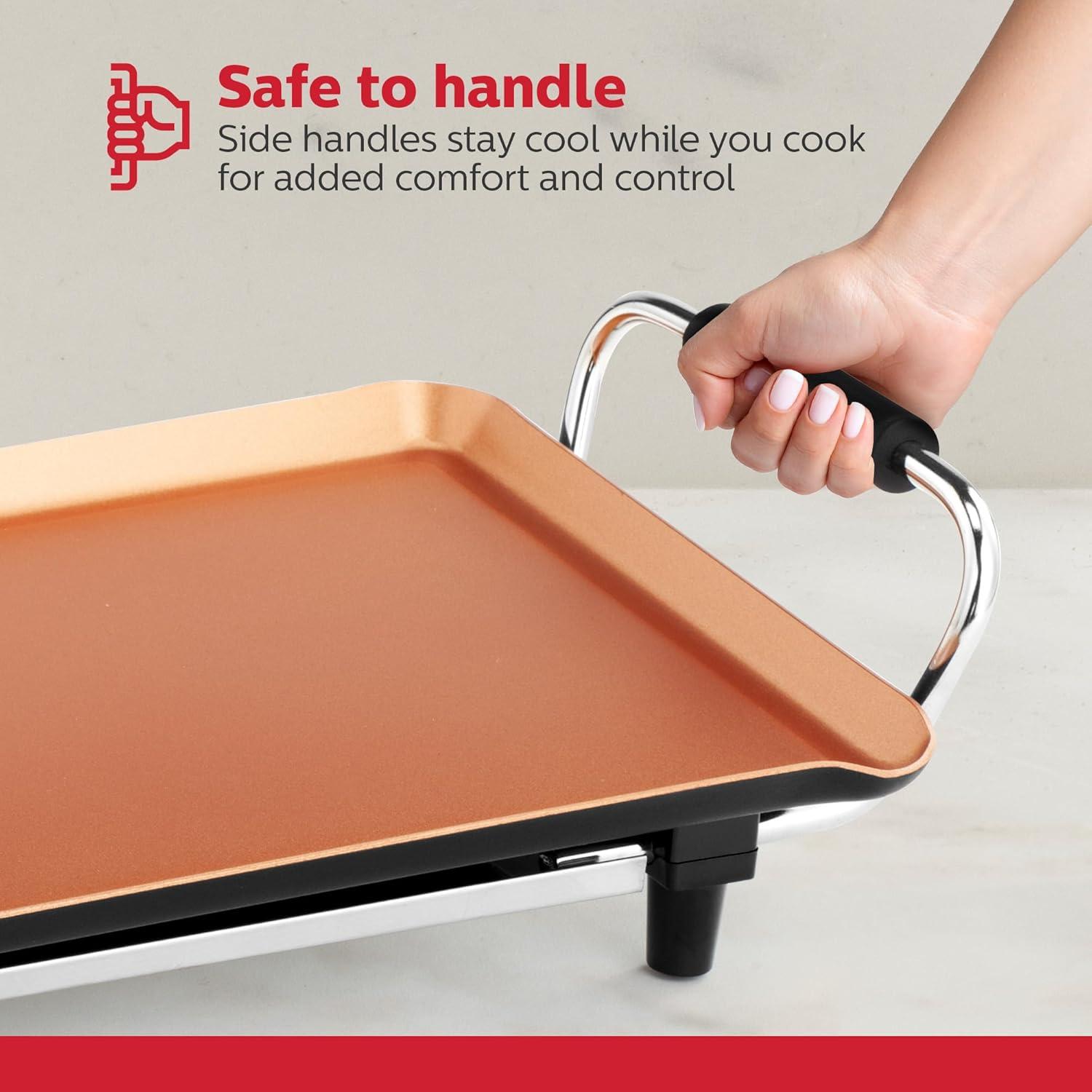 Plancha Eléctrica Holstein Housewares 40x51cm Antiadherente