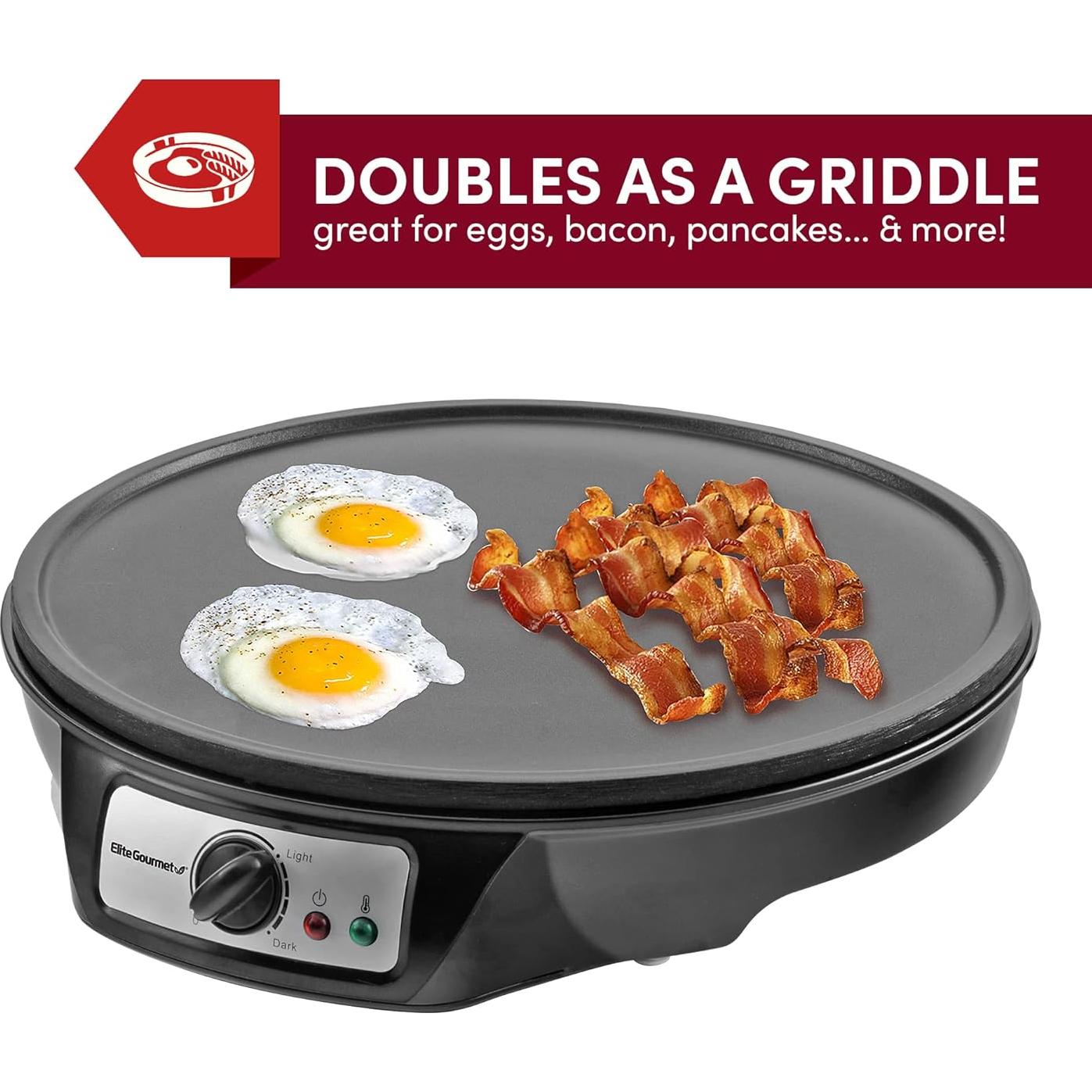 Máquina para Crepes Elite Gourmet ECP-126 30.48 cm Antiadherente