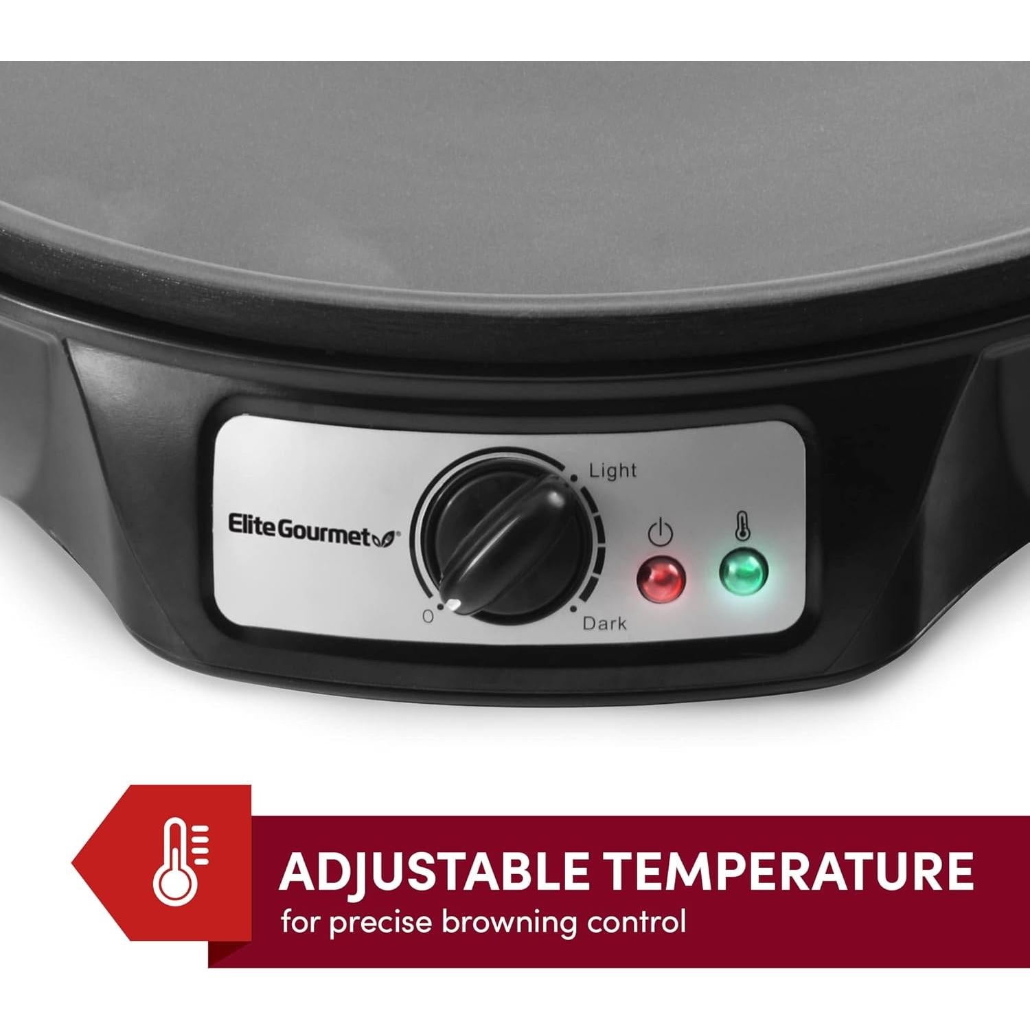 Máquina para Crepes Elite Gourmet ECP-126 30.48 cm Antiadherente