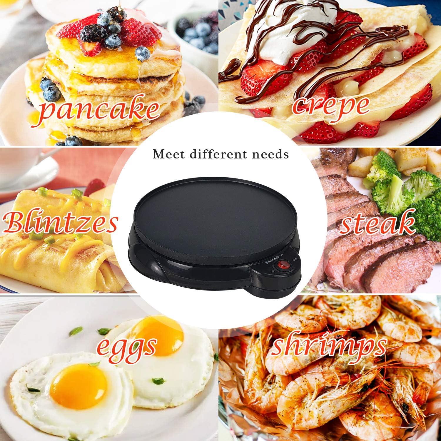 Horno de Crepas Eléctrico Health and Home 25.4 cm Antiadherente