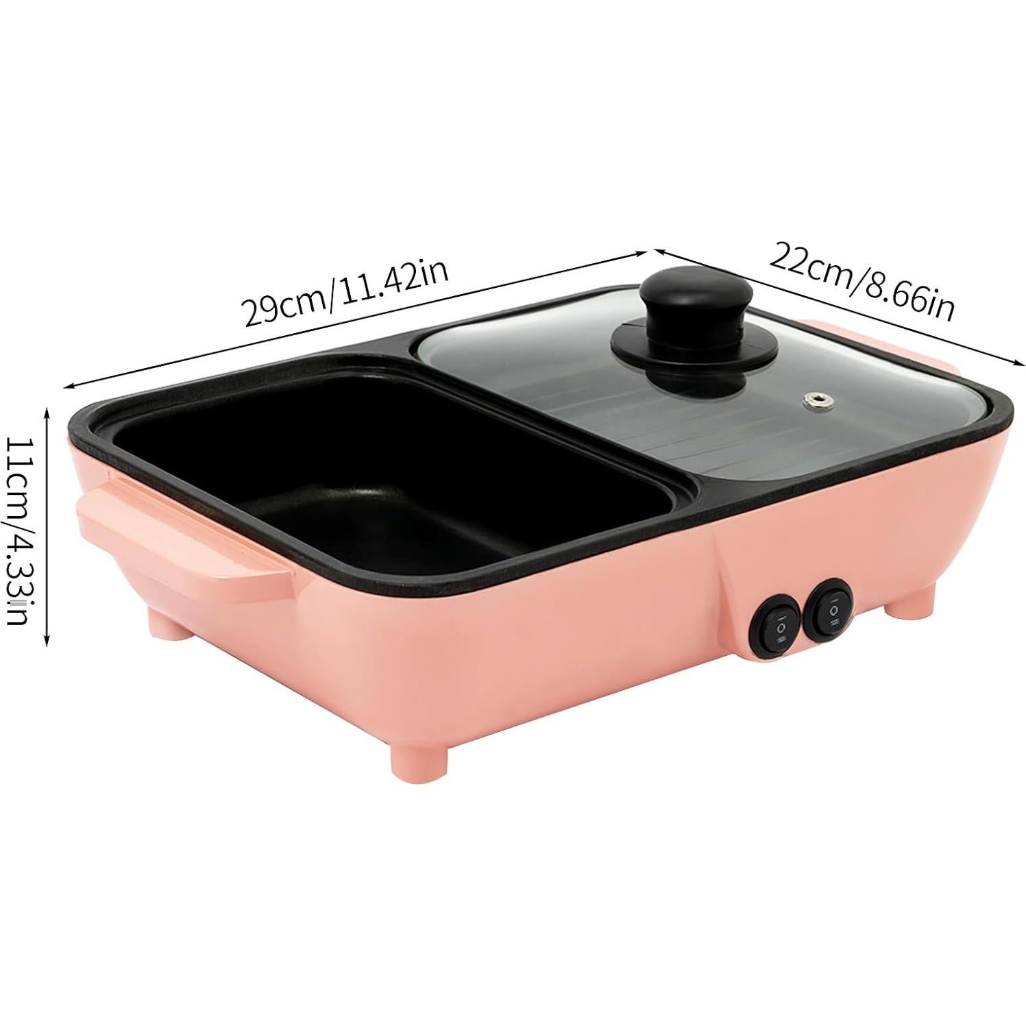 Olla Caliente Eléctrica 2-en-1 Pazcii 1L Antiadherente