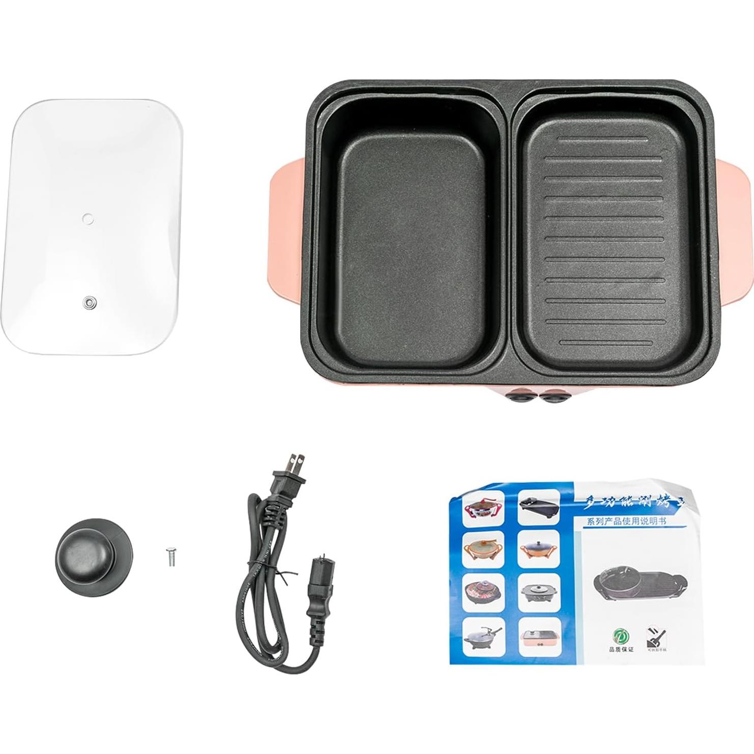 Olla Caliente Eléctrica 2-en-1 Pazcii 1L Antiadherente