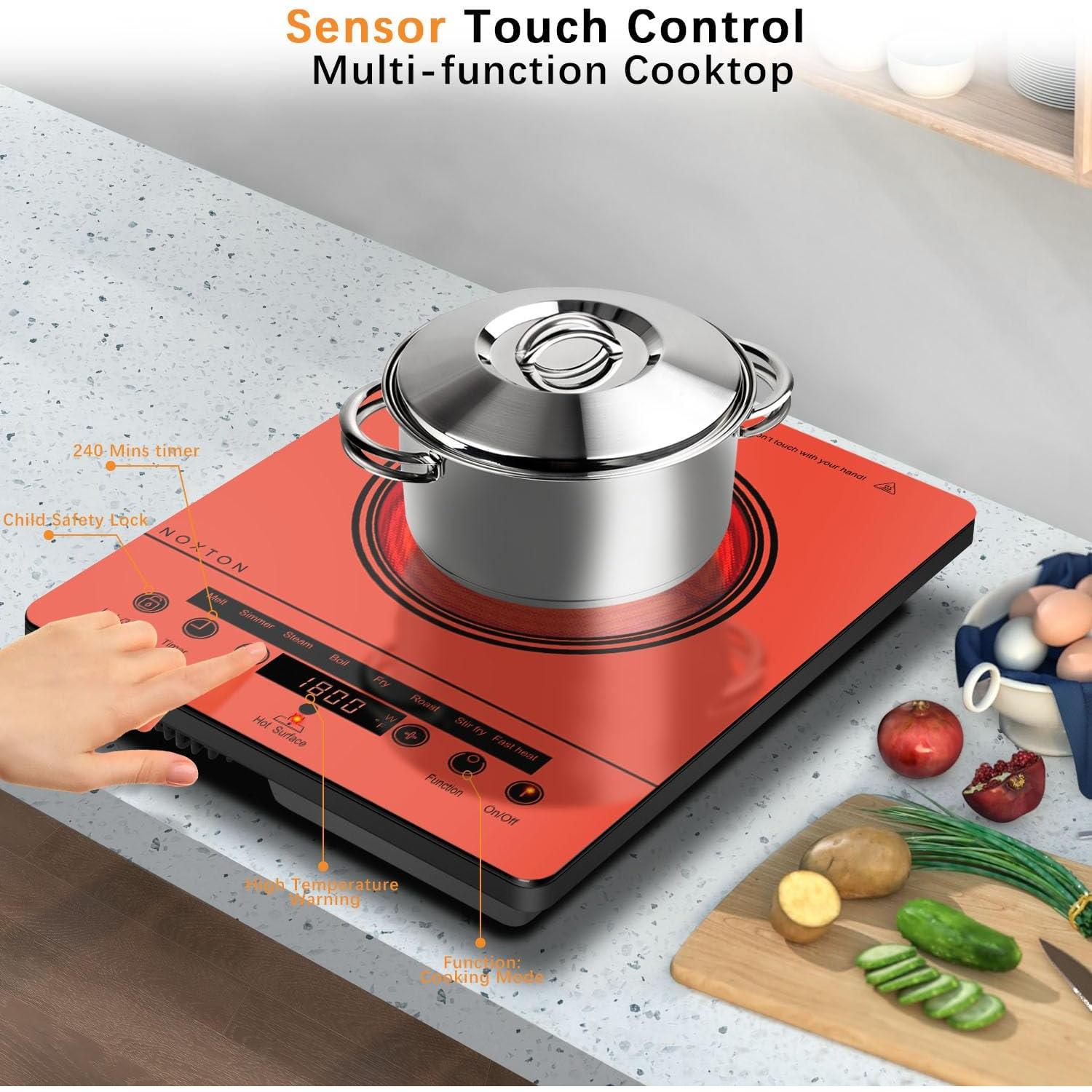 Estufa Eléctrica Portátil Noxton 110V 1800W con Temporizador