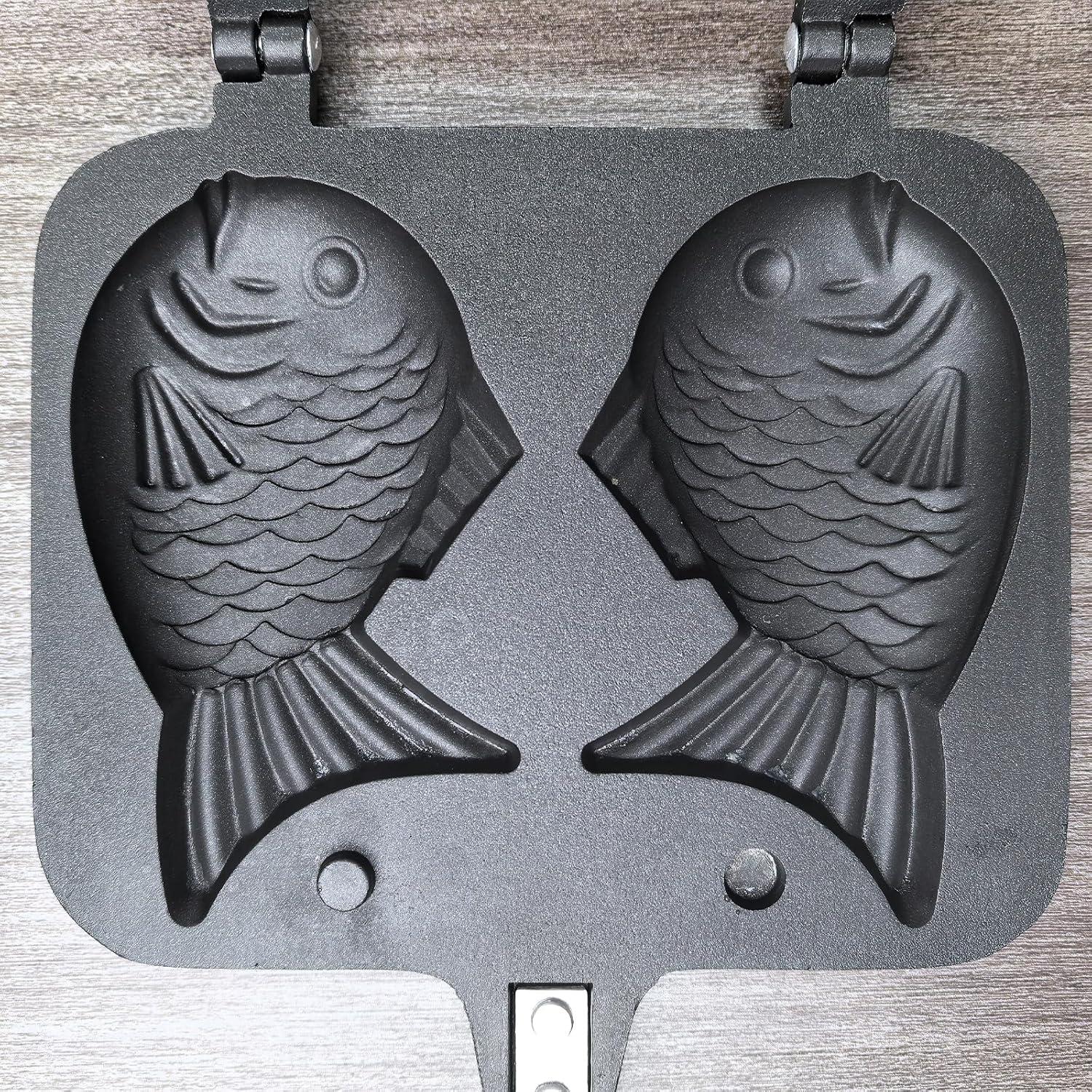 Sartén antiadherente CPVKRY en forma de pez 2PCS con accesorios