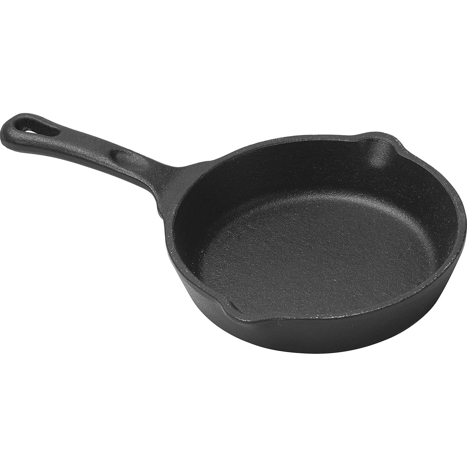 Sartén de Hierro Fundido Winco CAST-5, 12.7 cm, Pre-Sazonada