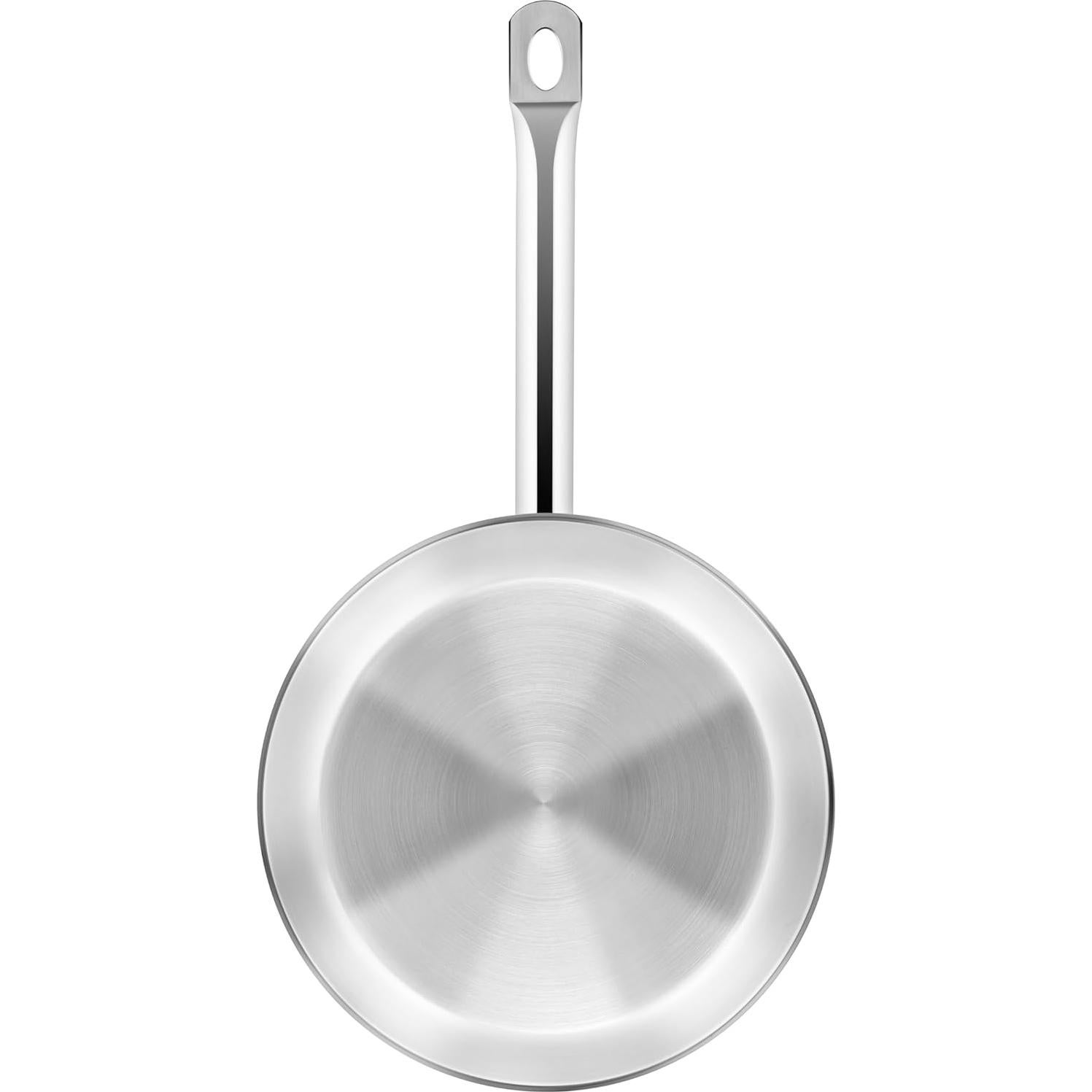 Sartén Profesional BRA Cookware 26 cm Acero Inoxidable Sin Revestimiento