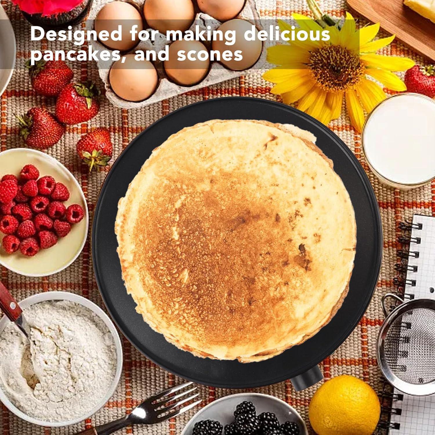 Horno Eléctrico para Crepes Jiadiru 30cm Antiadherente