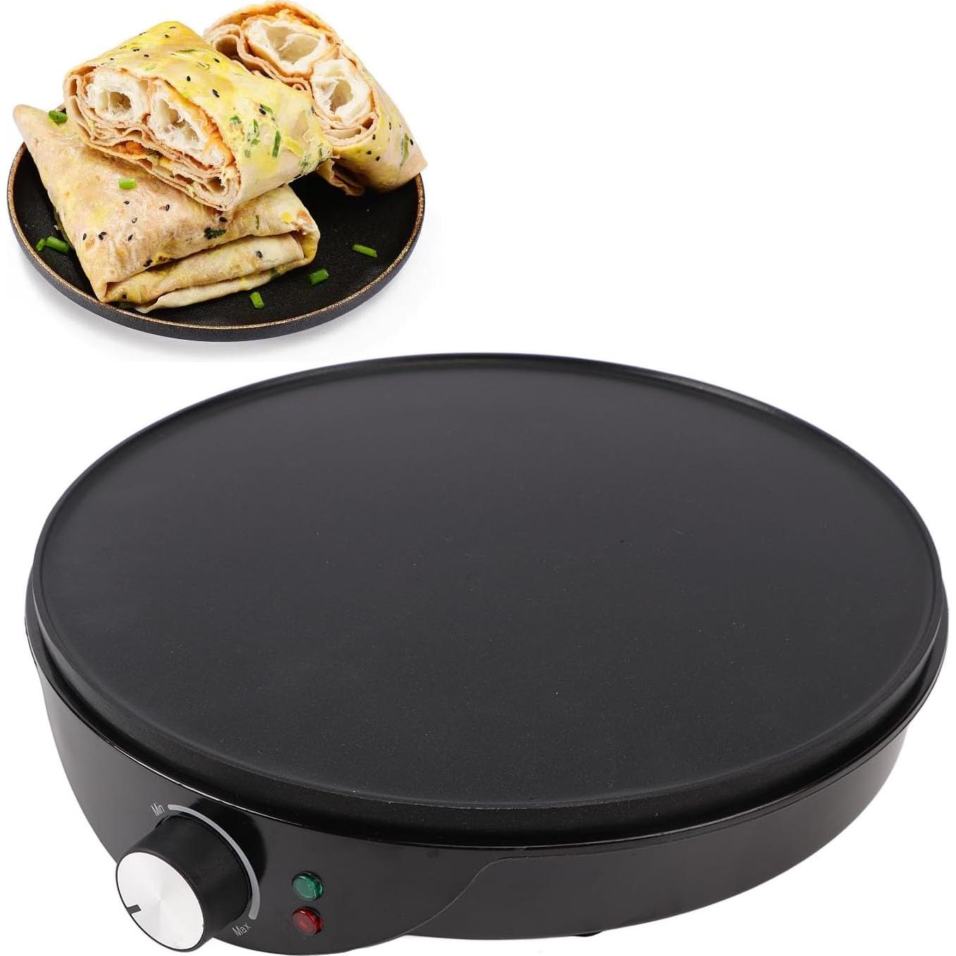 Horno Eléctrico para Crepes Jiadiru 30cm Antiadherente