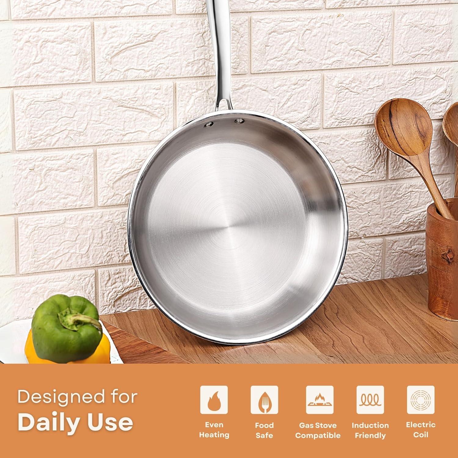 Sartén de Acero Inoxidable Homegrown 25.1 cm Triply 2.5L